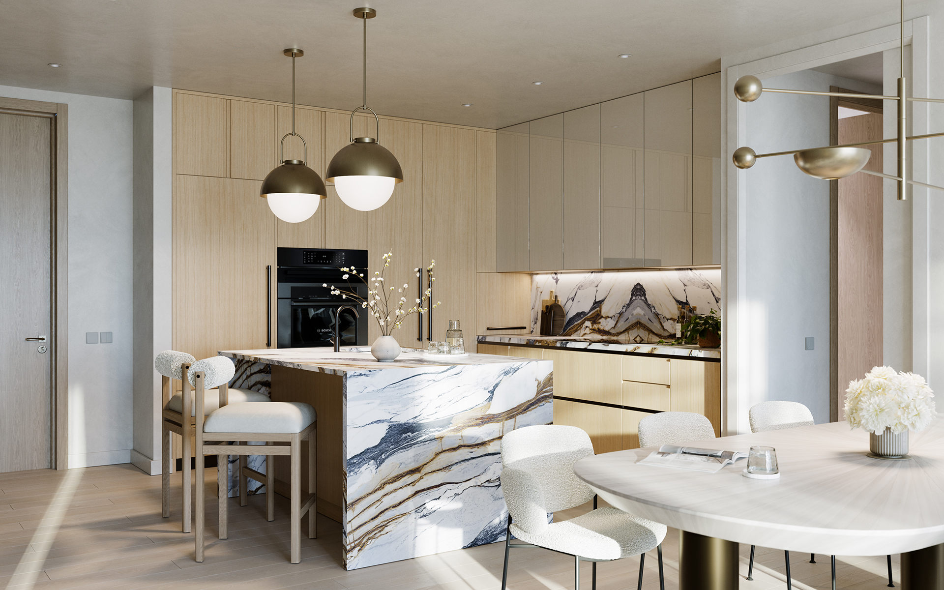 Icon Beach Waterfront Residences kitchen