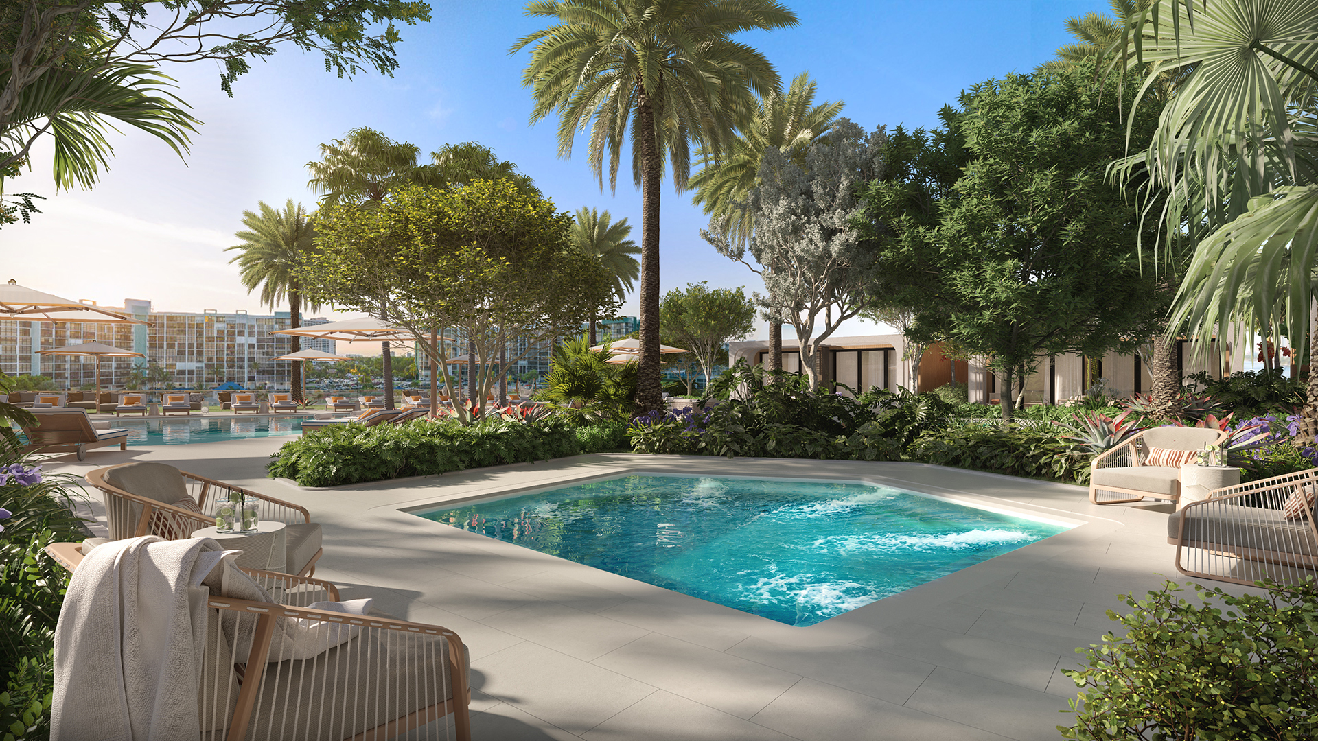 Icon Beach Waterfront Residences spa plunge pool