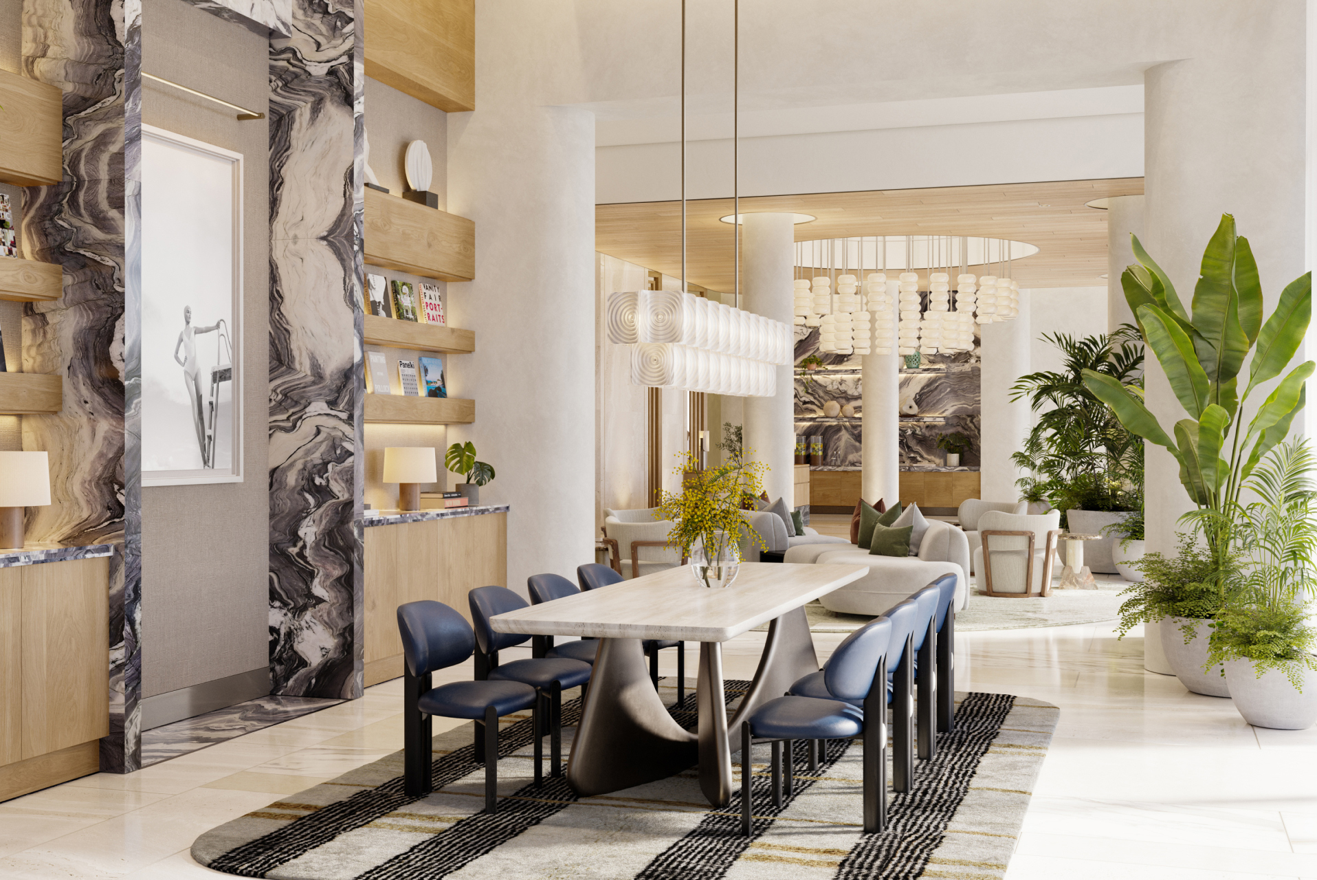 Icon Beach Waterfront Residences lobby and lounge