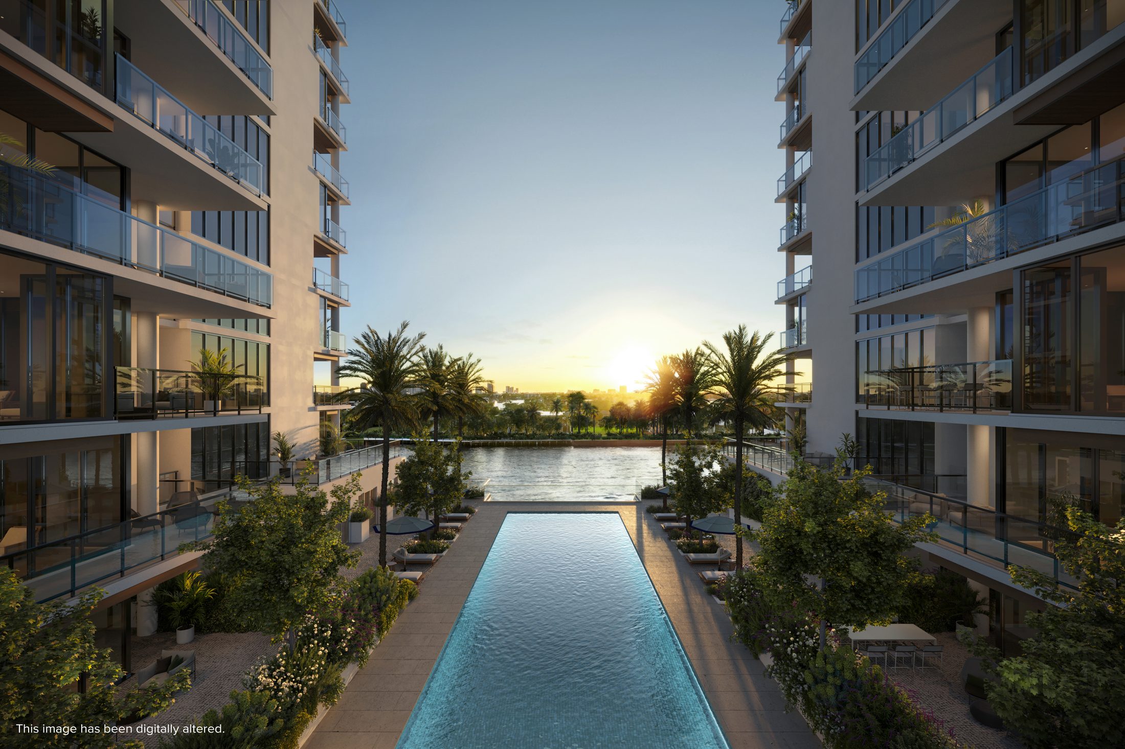 Lap pool at The Ritz-Carlton Residences, Fort Lauderdale Beach