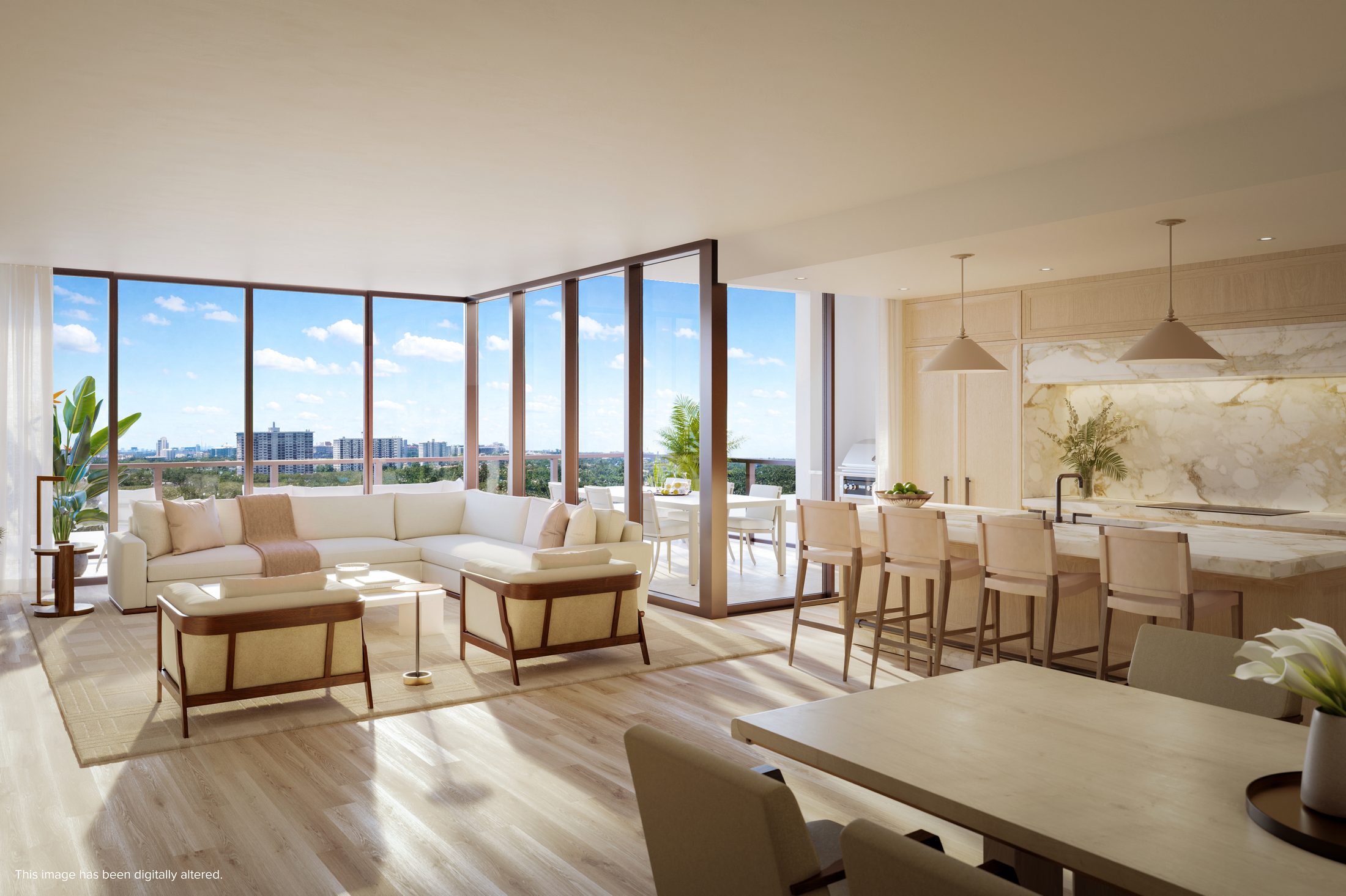Living room at The Ritz-Carlton Residences, Fort Lauderdale Beach