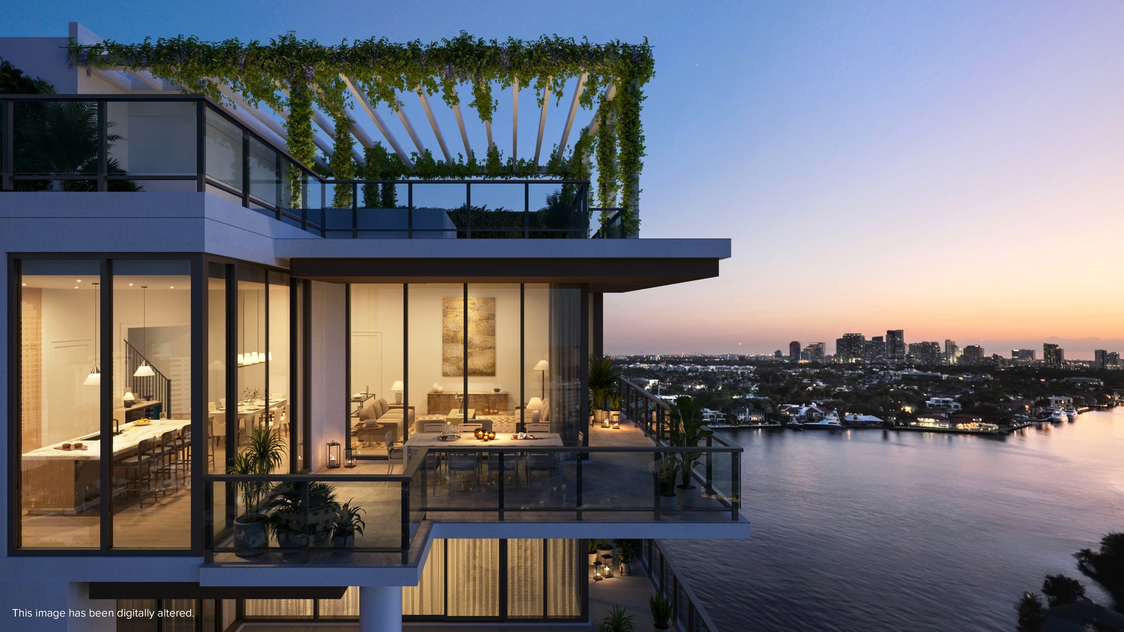 Penthouse terrace at The Ritz-Carlton Residences, Fort Lauderdale Beach