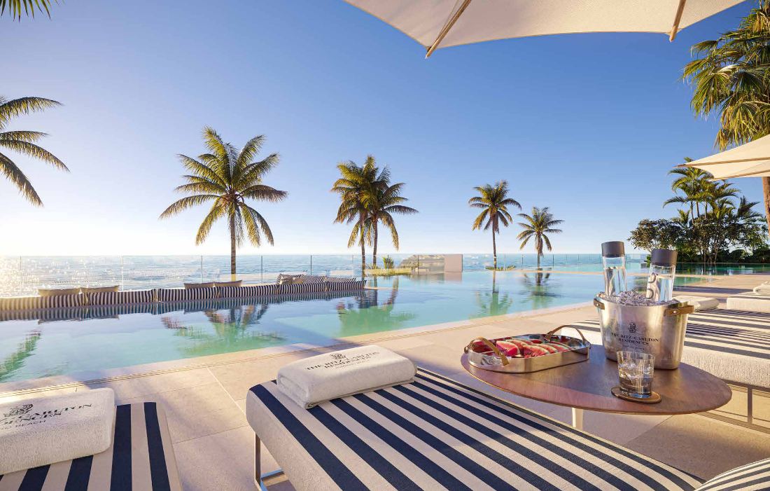Ritz-Carlton Residences Pompano Beach - oceanfront infinity pool