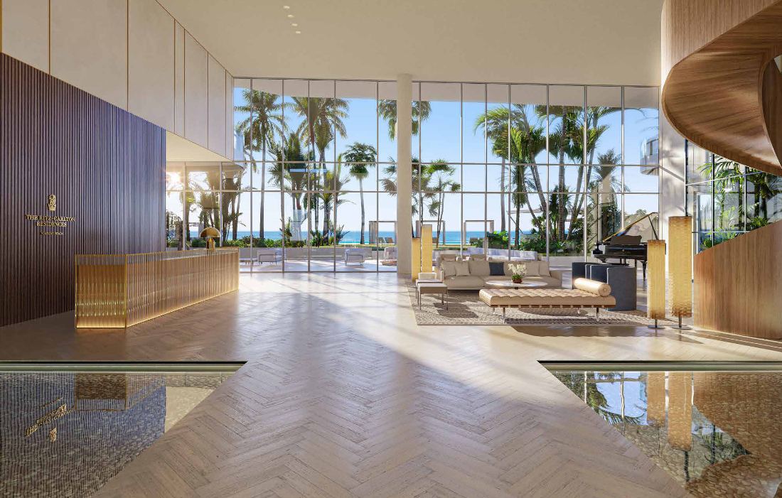 Ritz-Carlton Residences Pompano Beach - arrival lobby