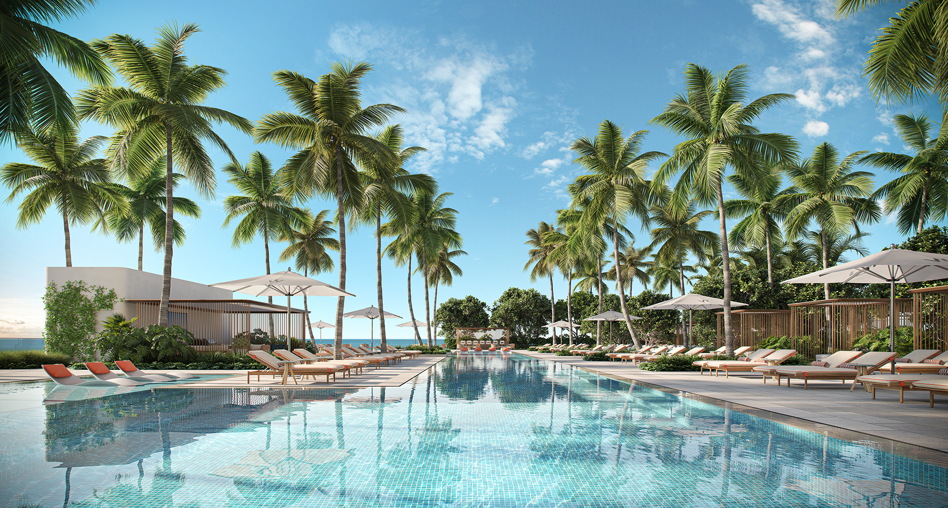 W Pompano Beach - WET Deck pool, alternate view