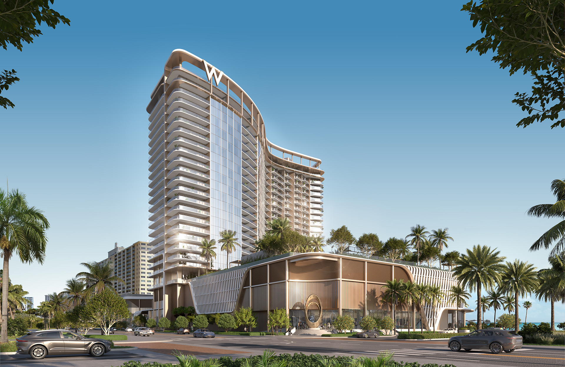 W Pompano Beach - street-level view from A1A