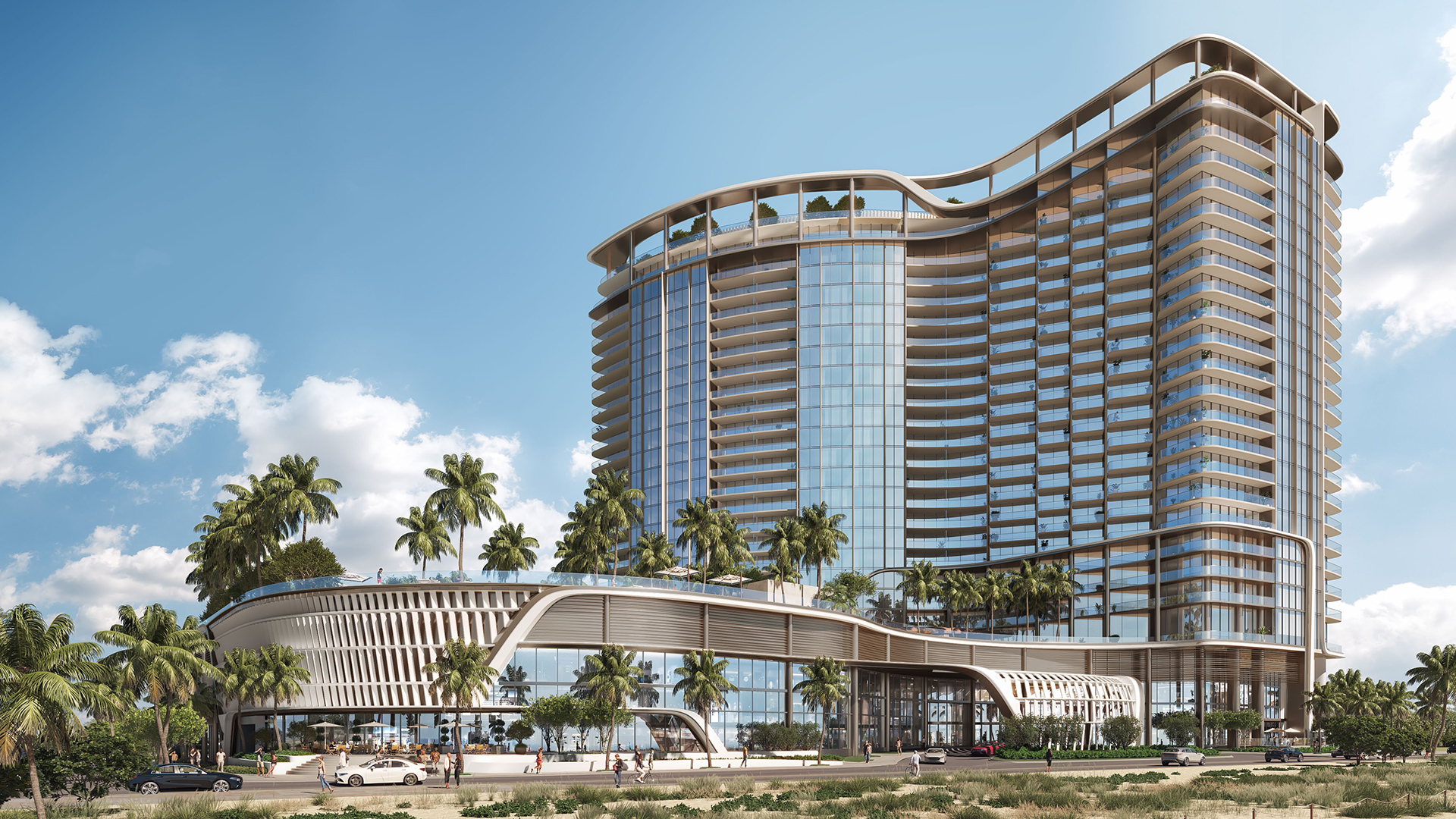 W Pompano Beach - tower exterior rendering
