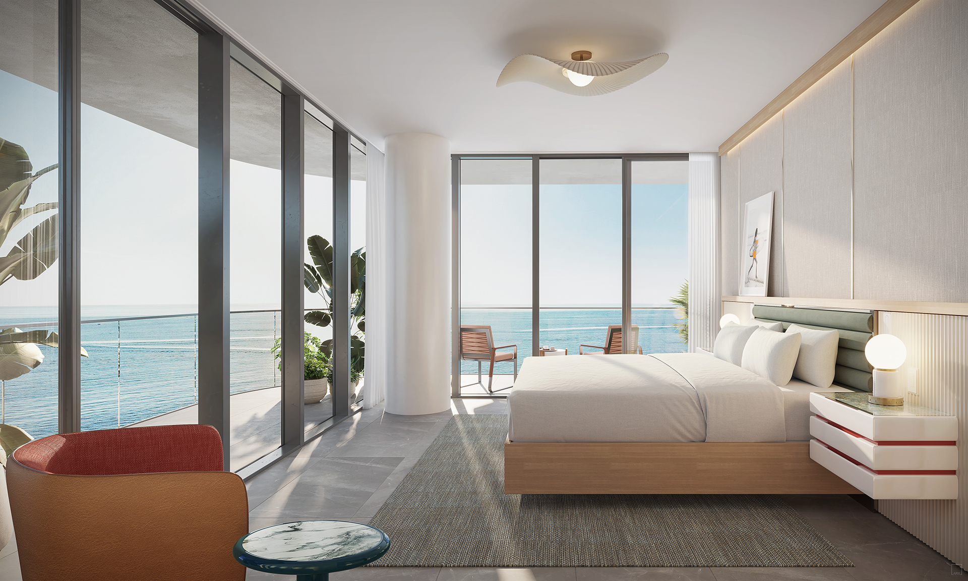 W Pompano Beach - two-bedroom hotel suite bedroom