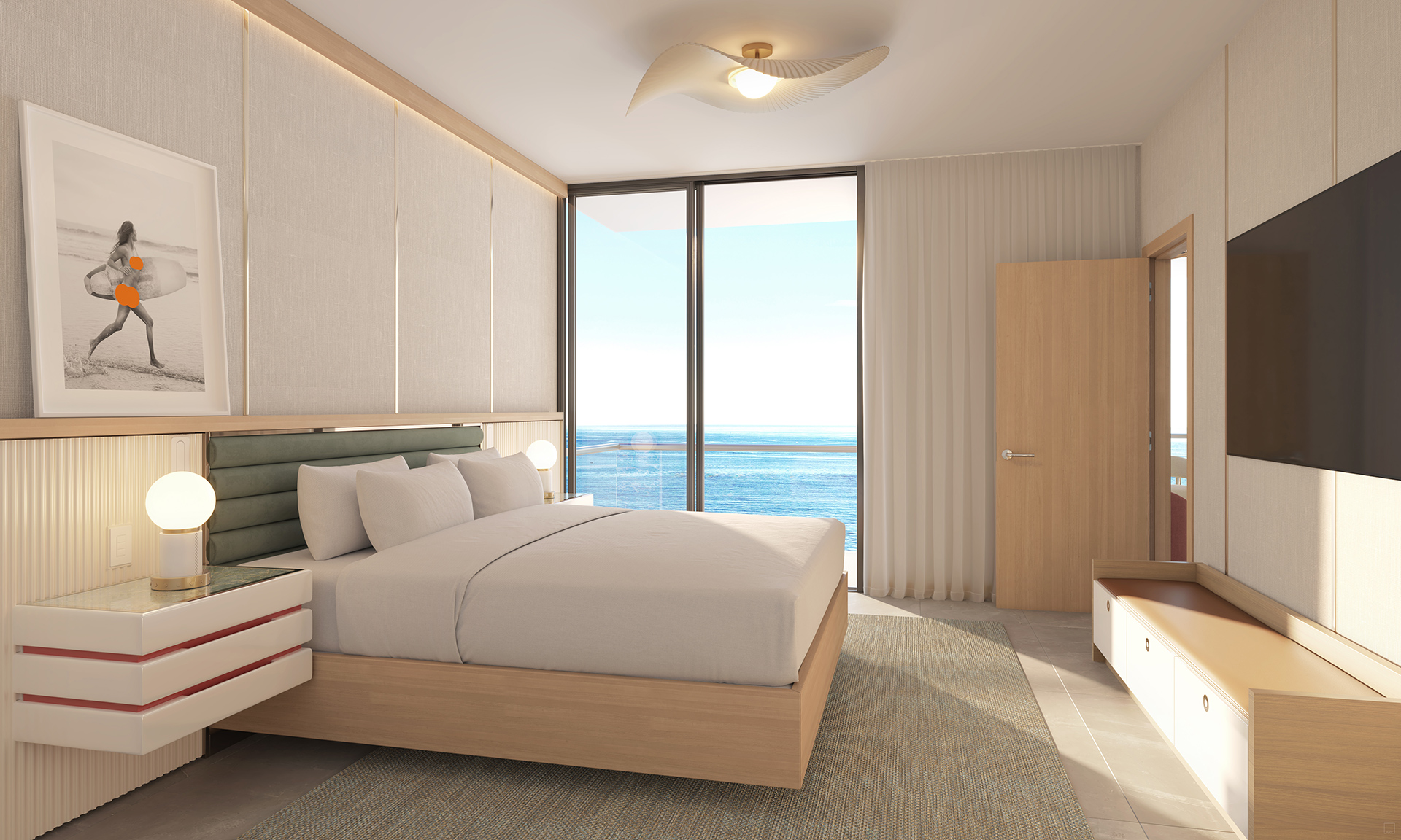 W Pompano Beach - one-bedroom suite bedroom