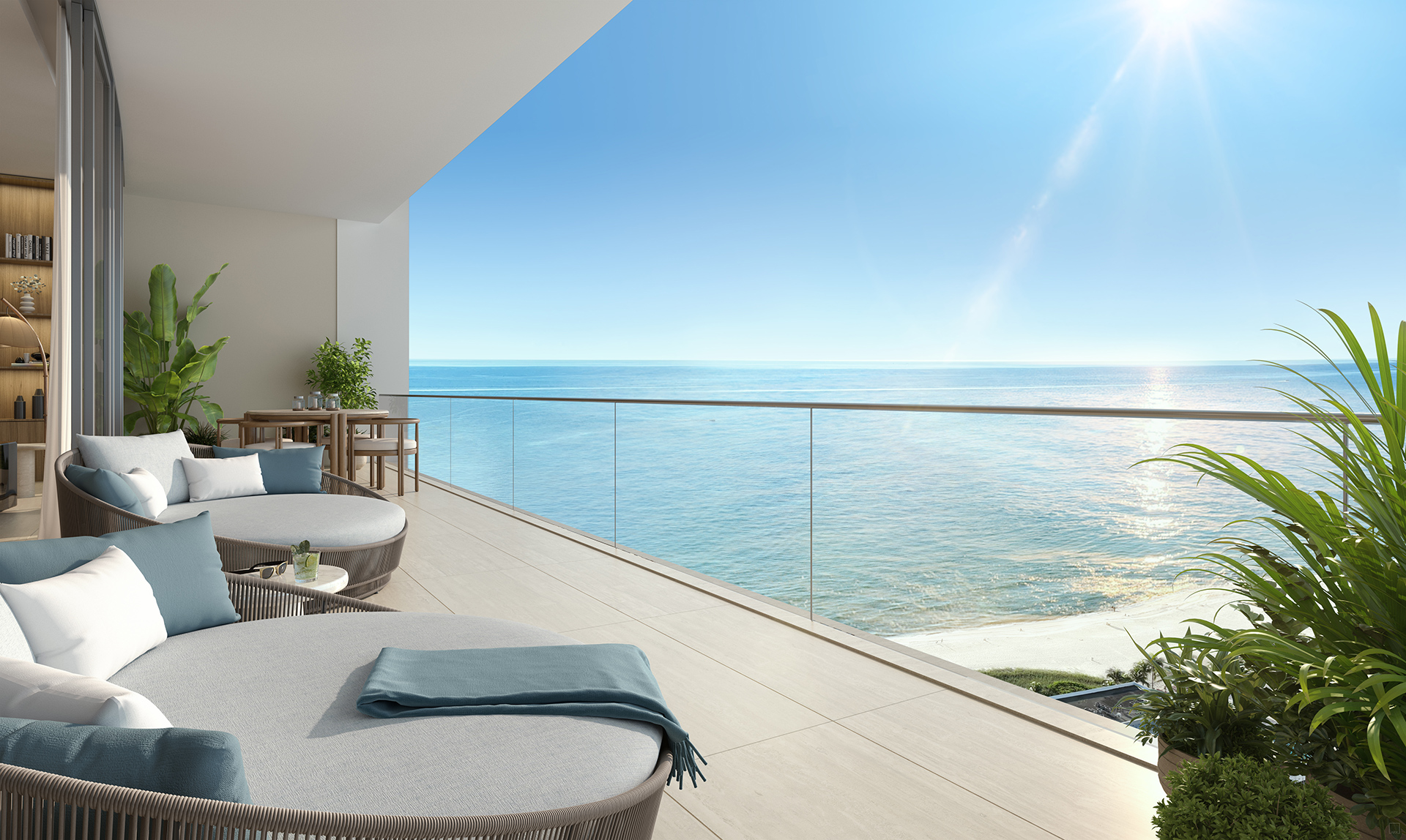 W Pompano Beach - private residence balcony
