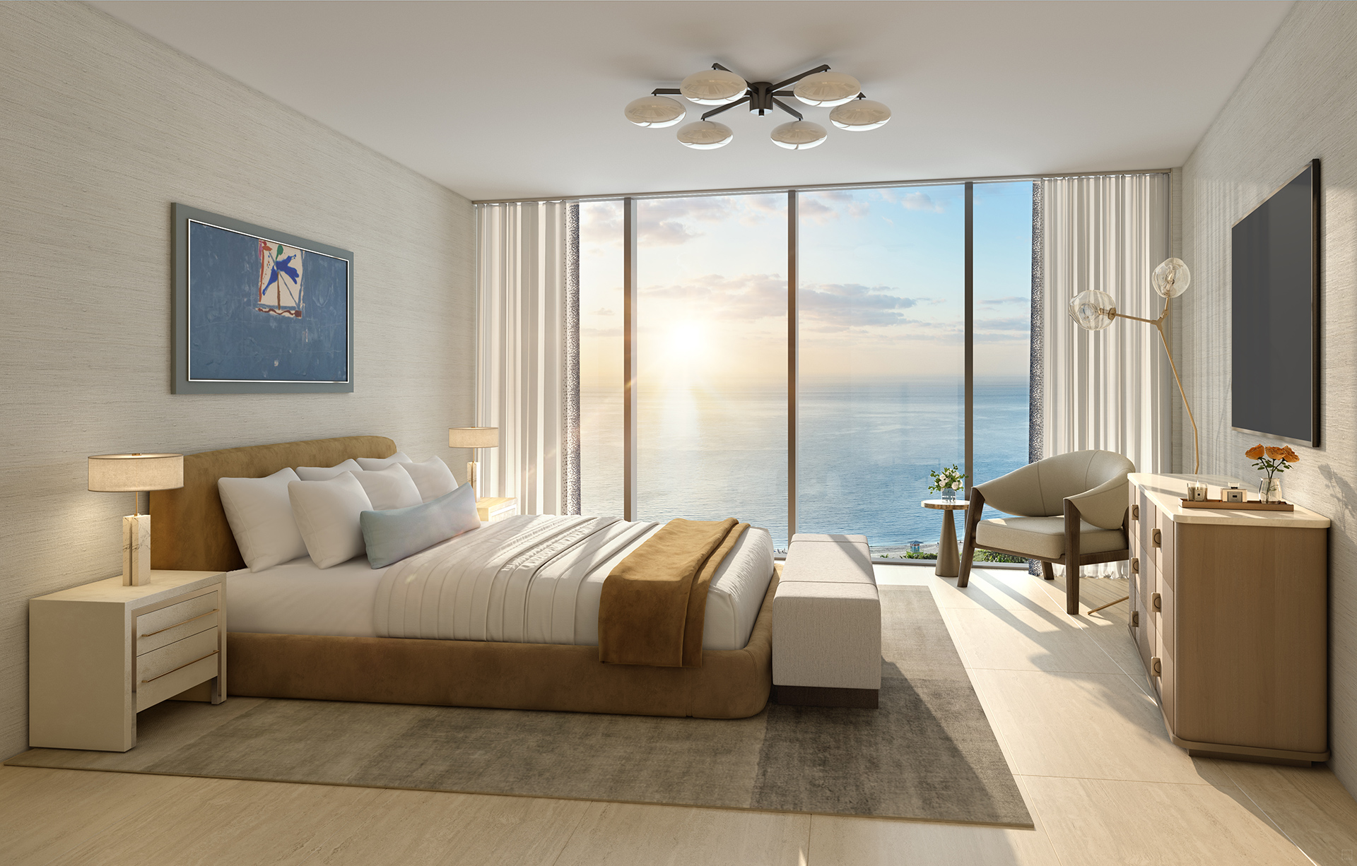 W Pompano Beach - private residence bedroom