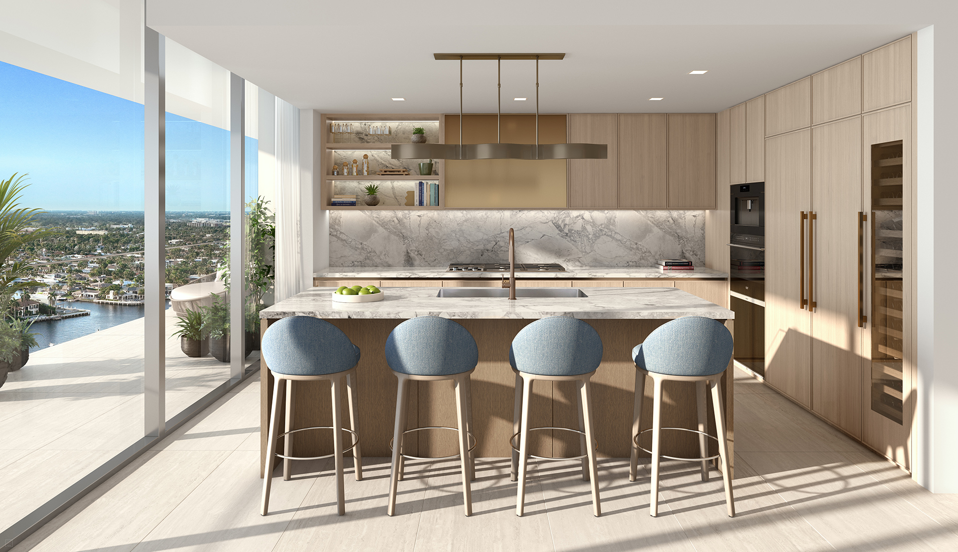 W Pompano Beach - private residence kitchen