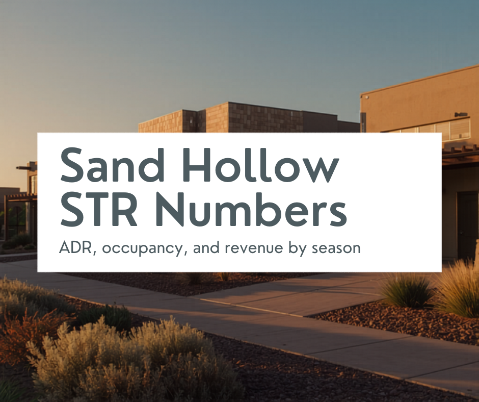 Sand Hollow STR Numbers: ADR, Occupancy, and Revenue by Season