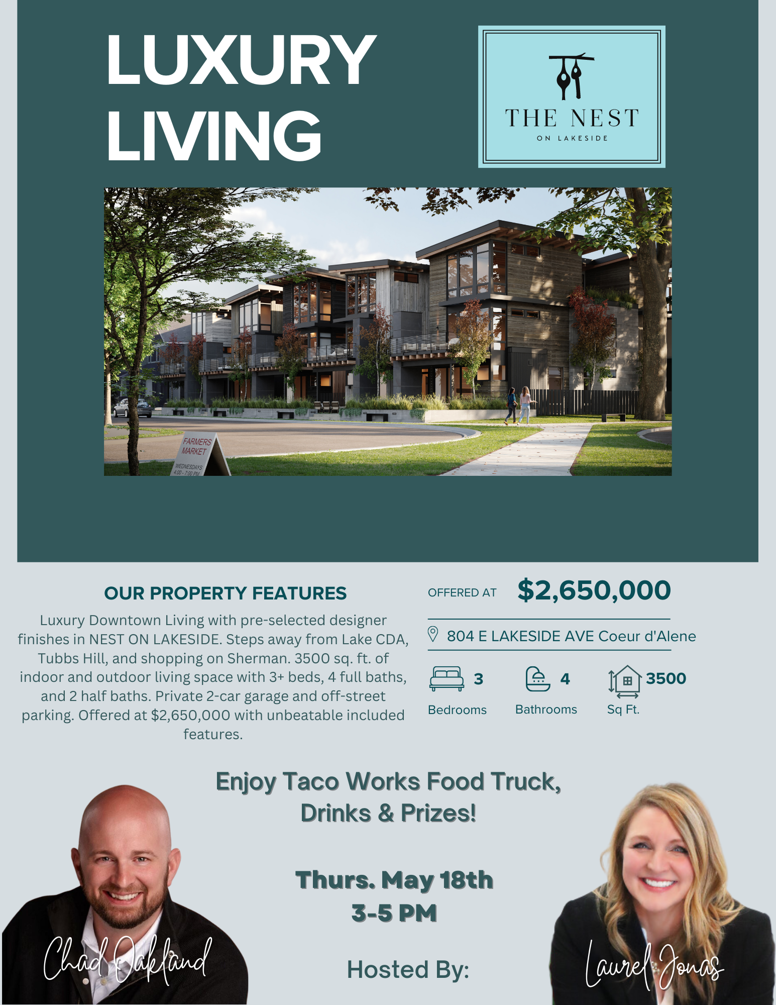 brokers open for The Nest