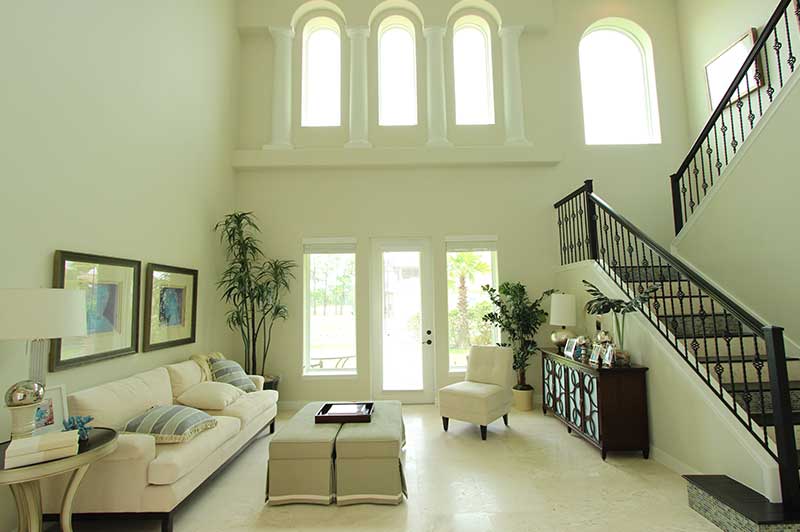 courtyard model home