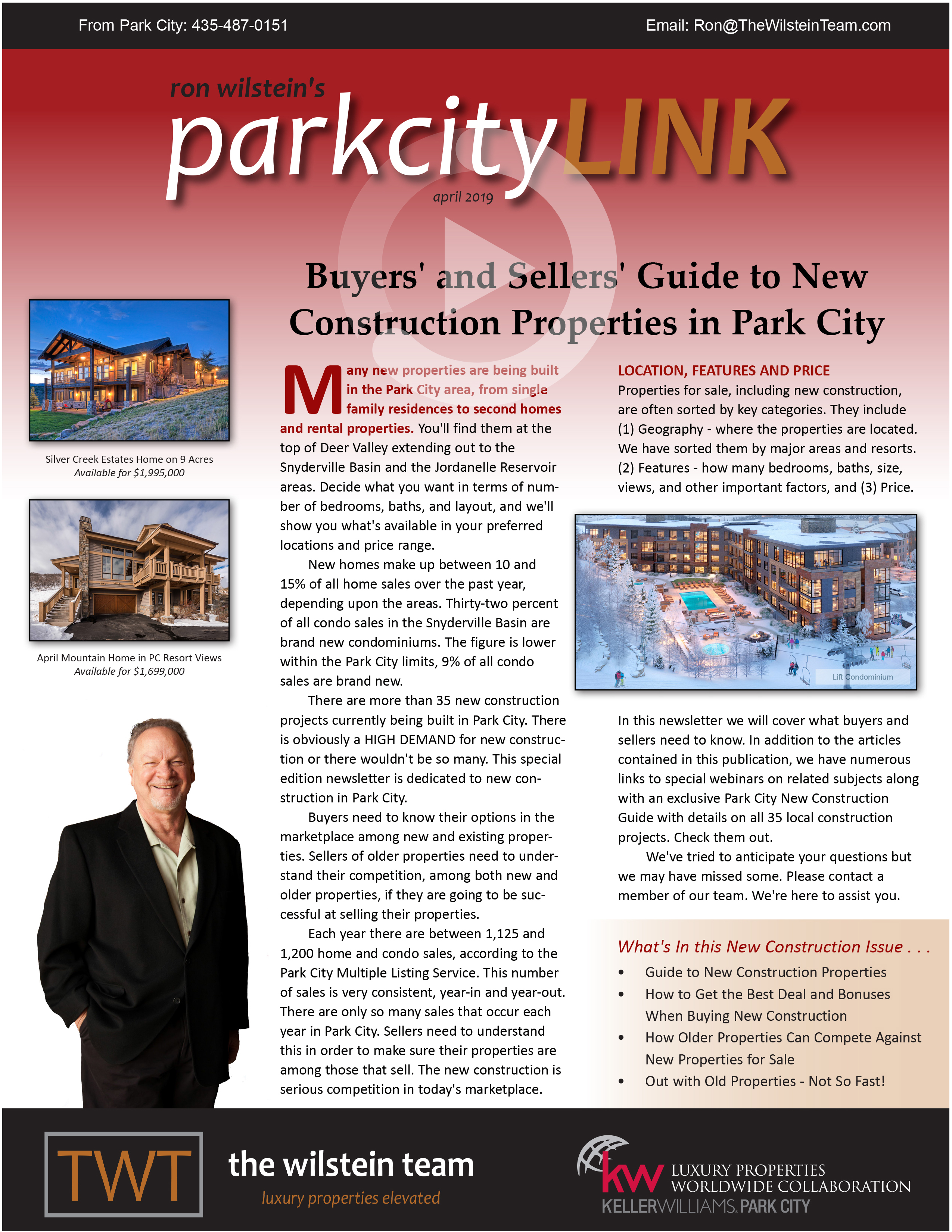 buy park city newsletter