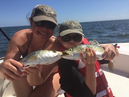 Skye Maze fishing with family