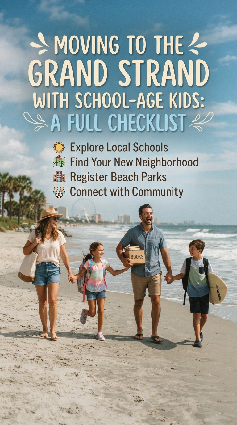 Moving to the Grand Strand with School-Age Kids A Full Checklist
