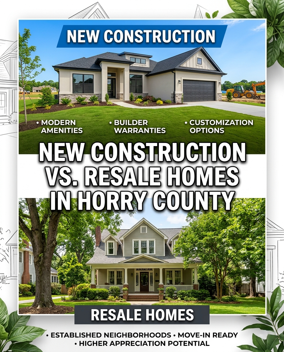 New Construction vs. Resale Homes in Horry County