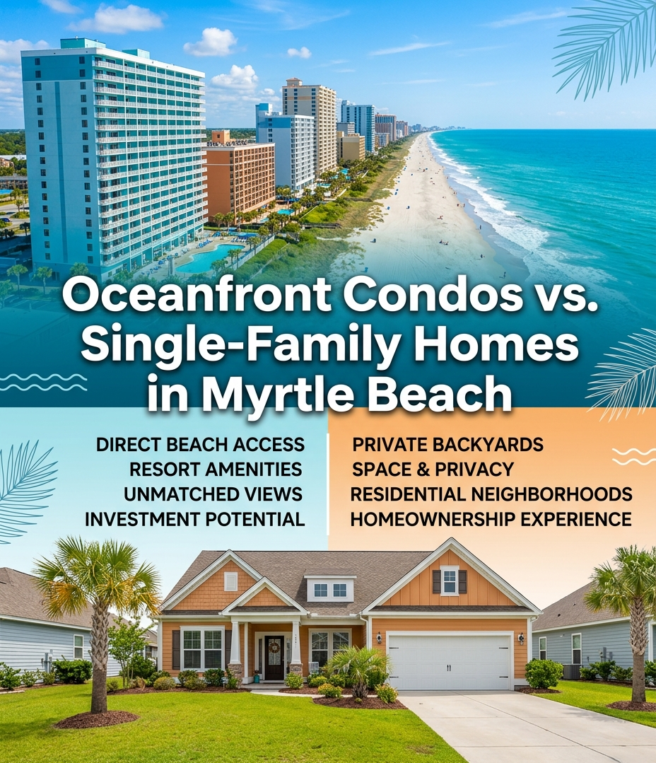 Oceanfront Condos vs. Single-Family Homes in Myrtle Beach