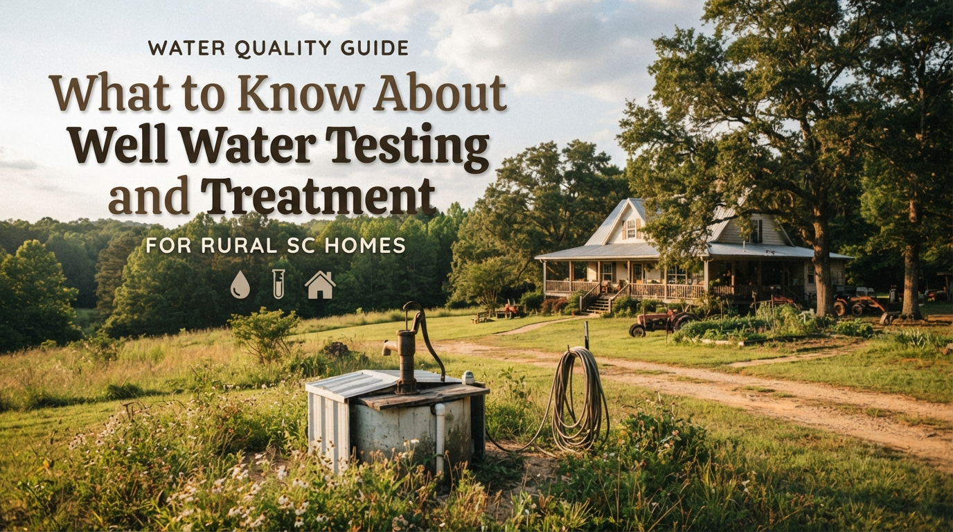 What to Know About Well Water Testing and Treatment for Rural SC Homes