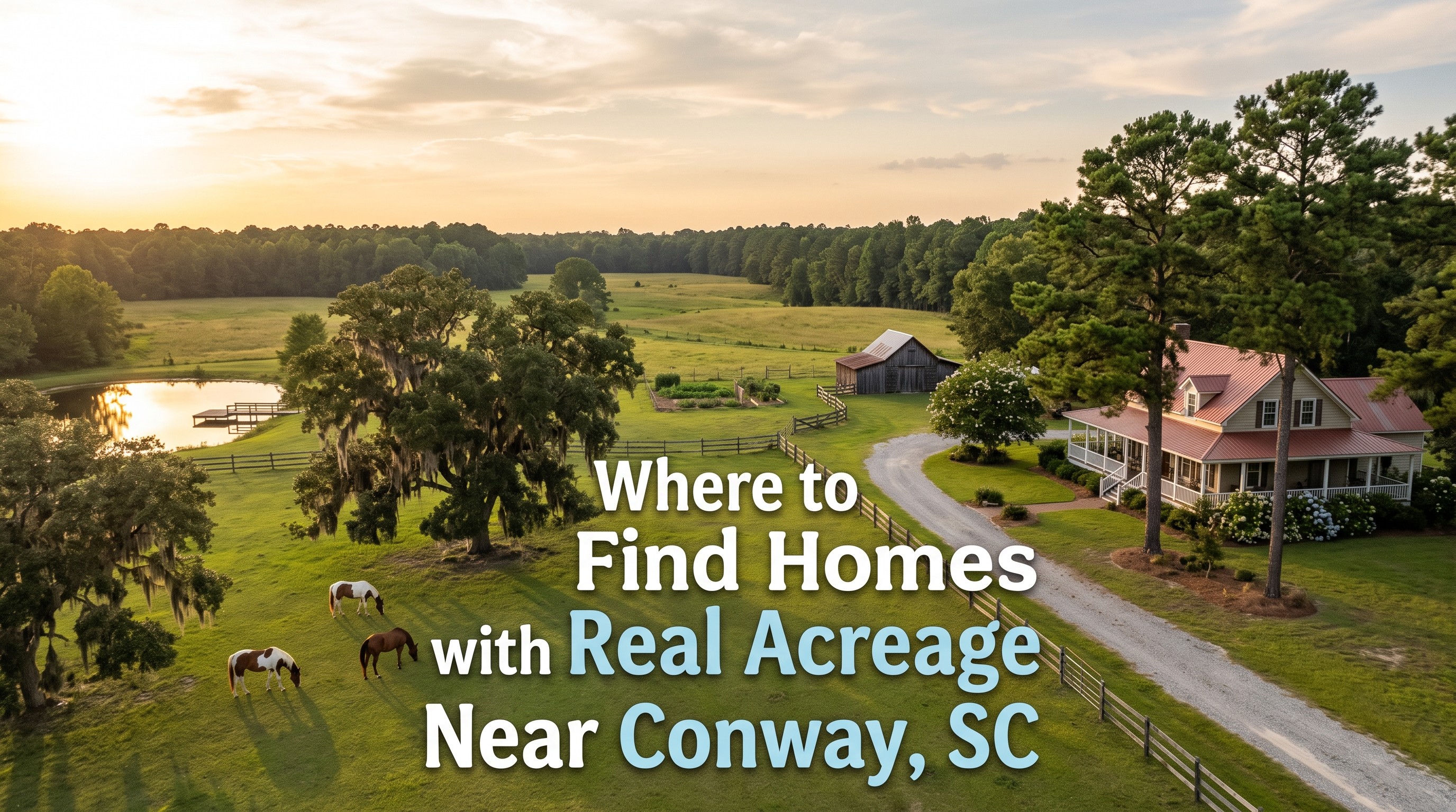 Where to Find Homes with Real Acreage Near Conway, SC