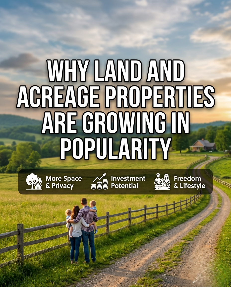 Why Land and Acreage Properties Are Growing in Popularit