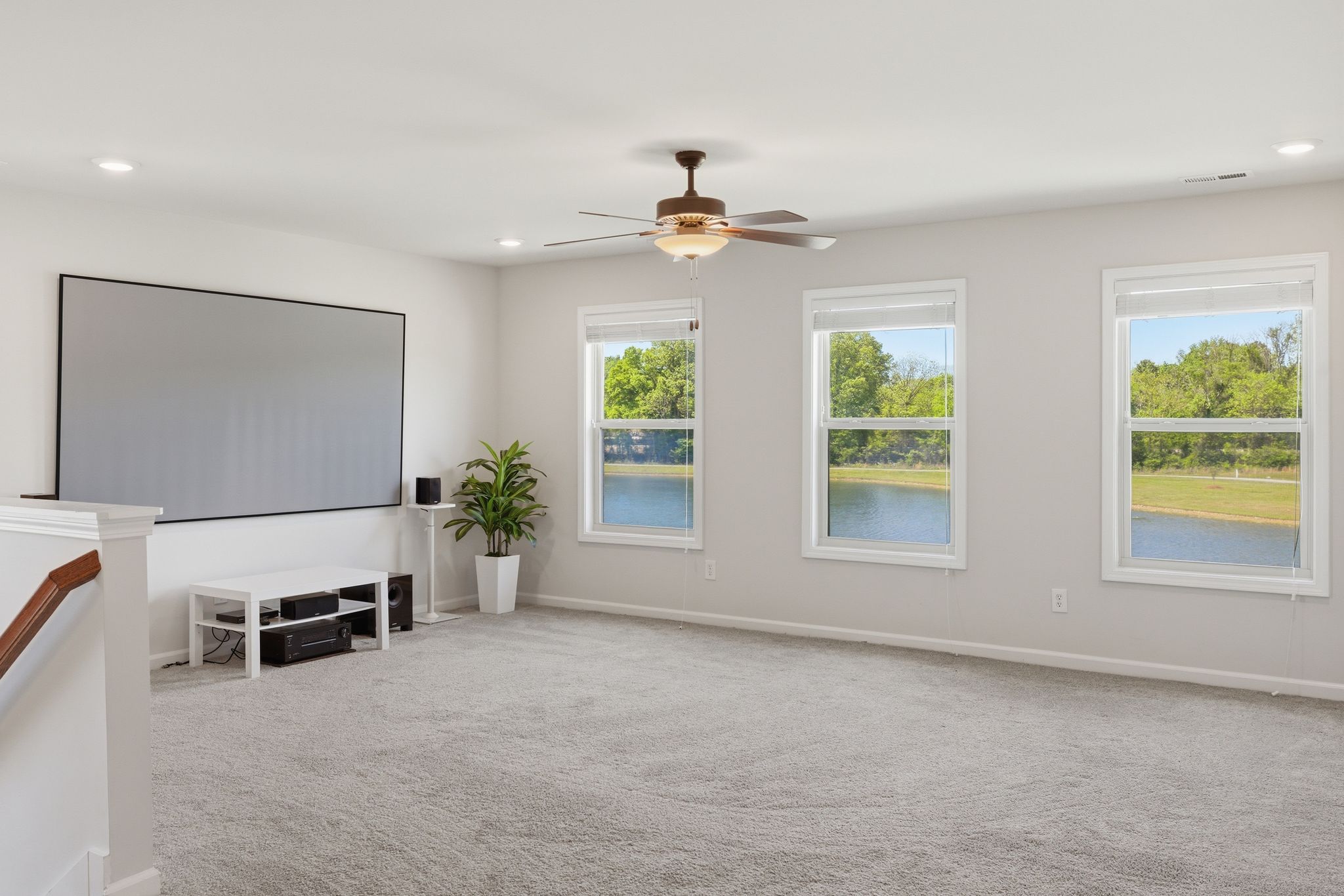 Massive upstairs loft and bonus room.