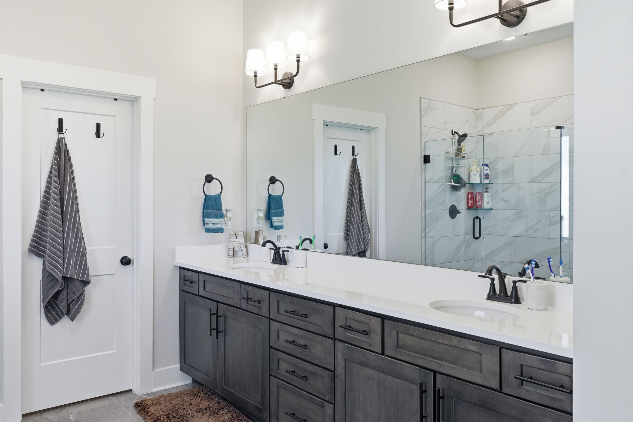 Retreat to the luxurious master suite.