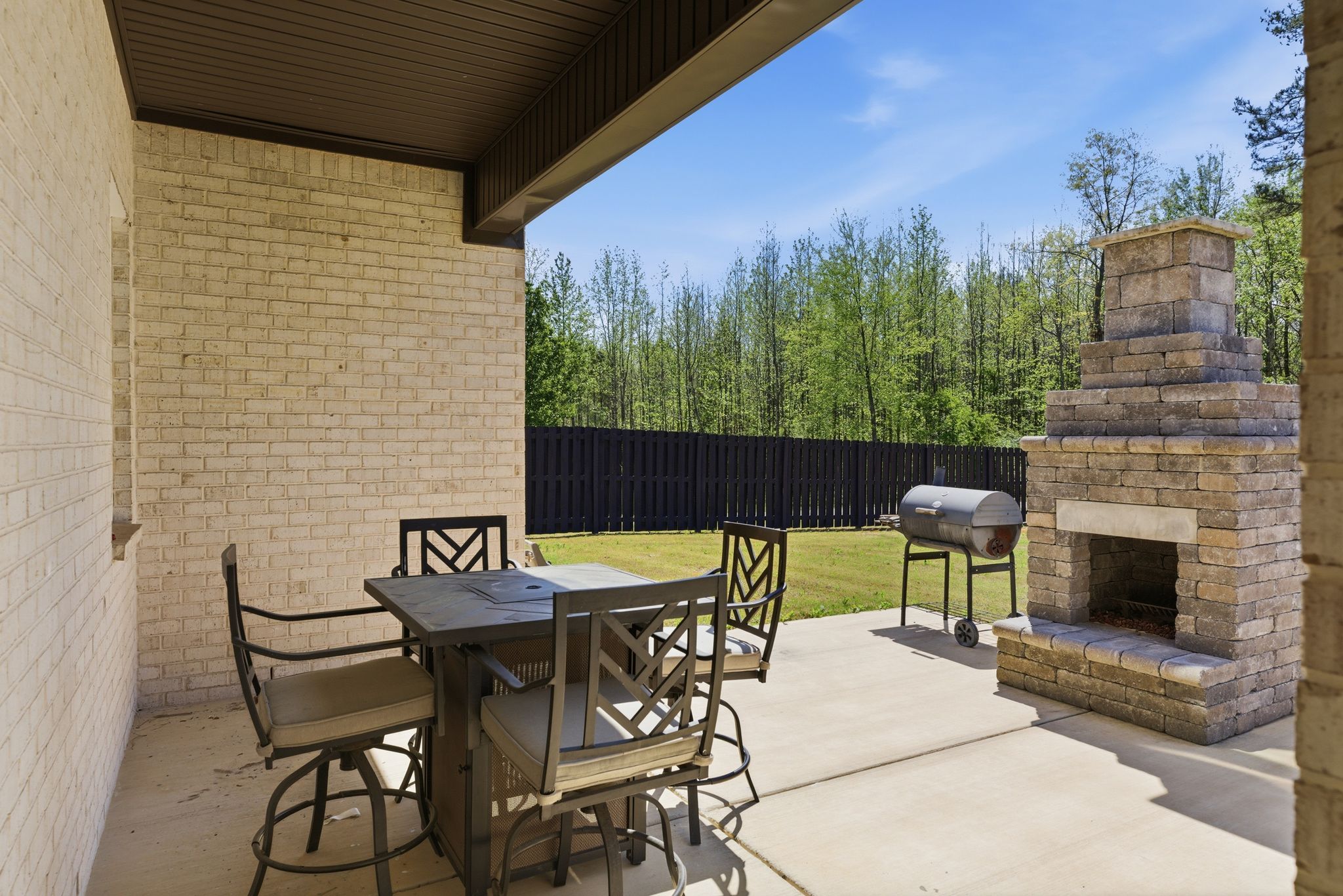 Enjoy the outdoors with a covered patio backing to mature trees.