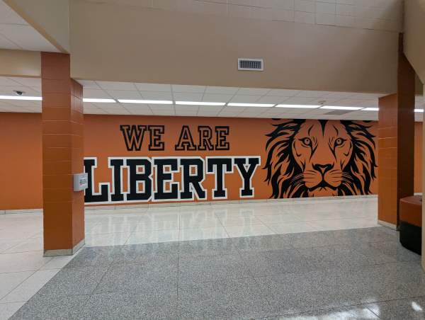 Liberty Middle School Lion Mural