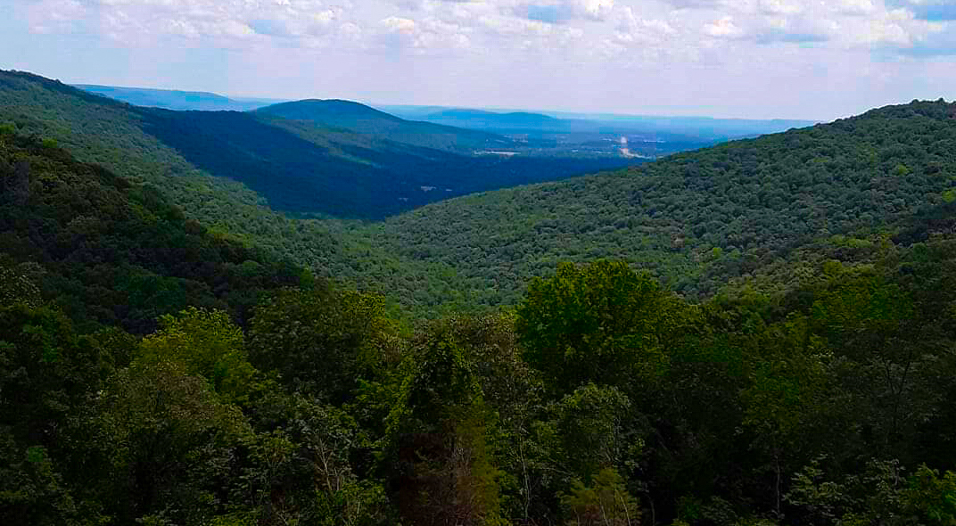 Mountain scenery at Monte Sano State Park in Huntsville