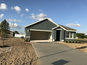 New construction 2 car garage