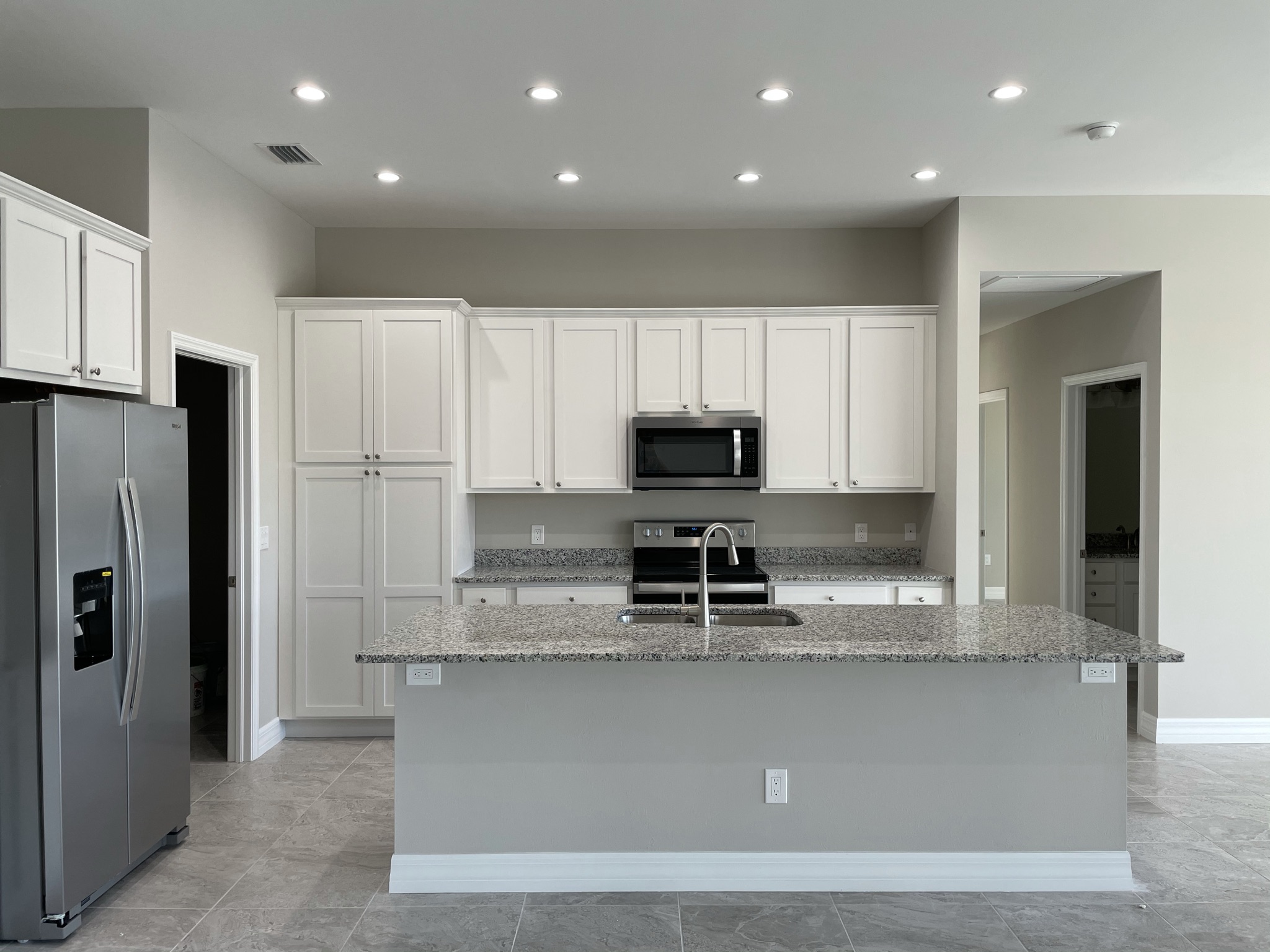 New construction home kitchen