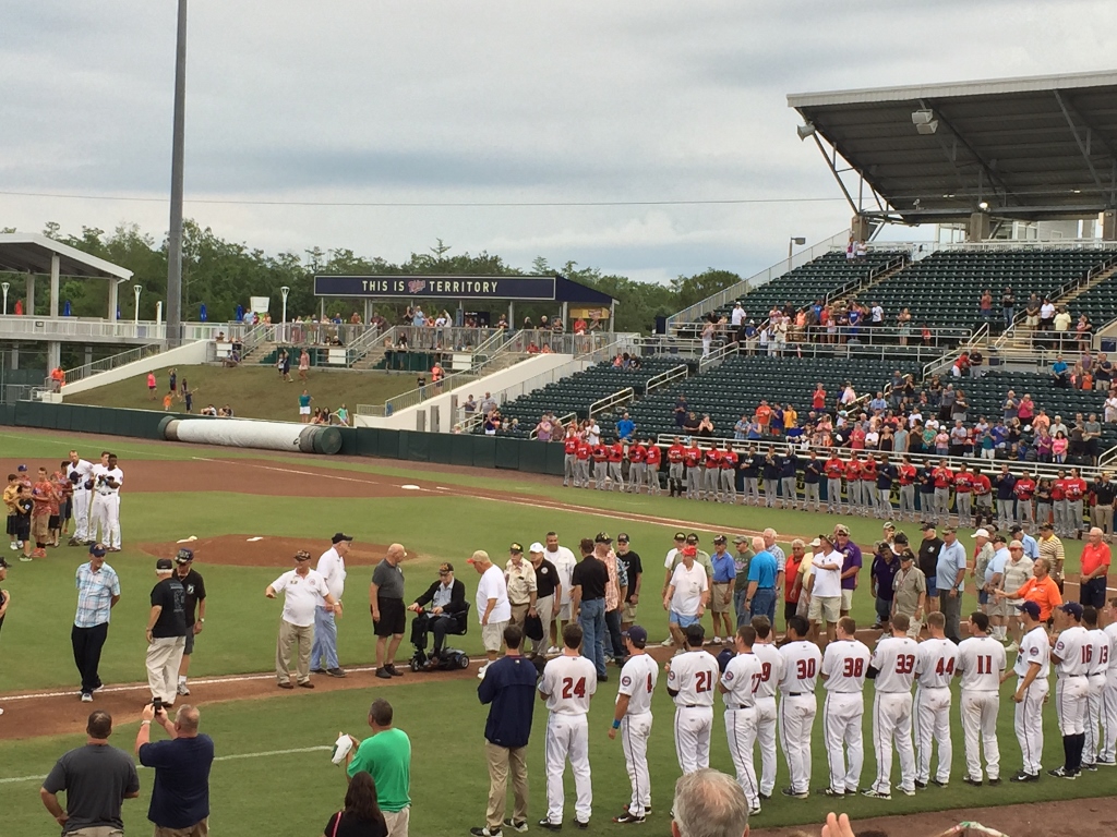 Miracle Baseball honoring veterans