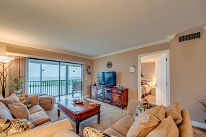 Living Room and view 7100 Estero Blvd #505