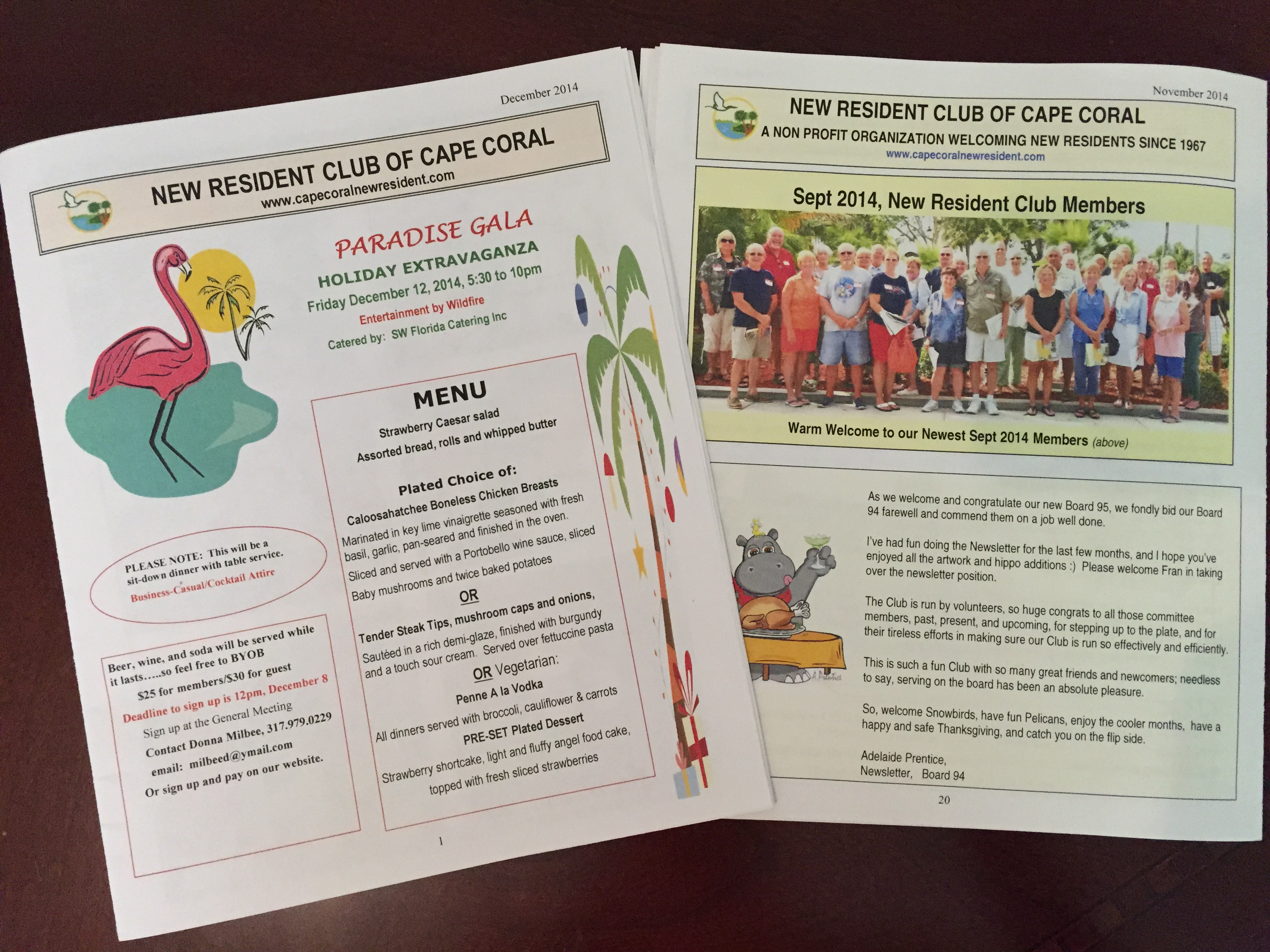 New Resident Club Newsletter