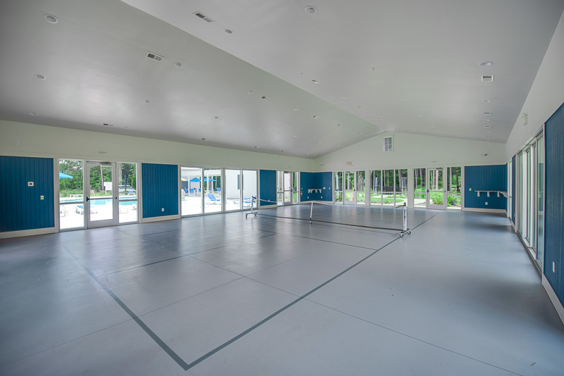 Indoor pickleball court at Cypress Ridge in Bluffton SC