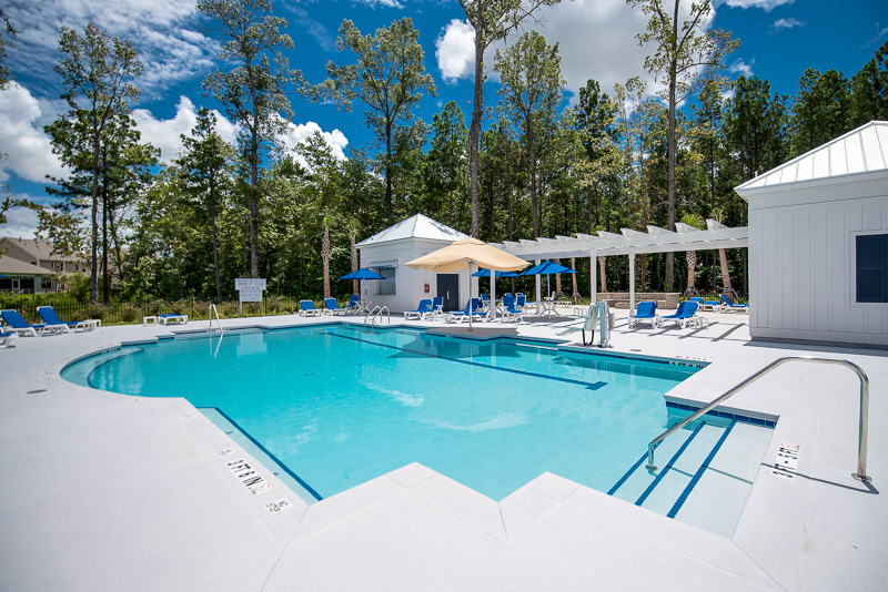 Second pool just outside The Reserve gates at Mill Creek at Cypress Ridge in Bluffton SC