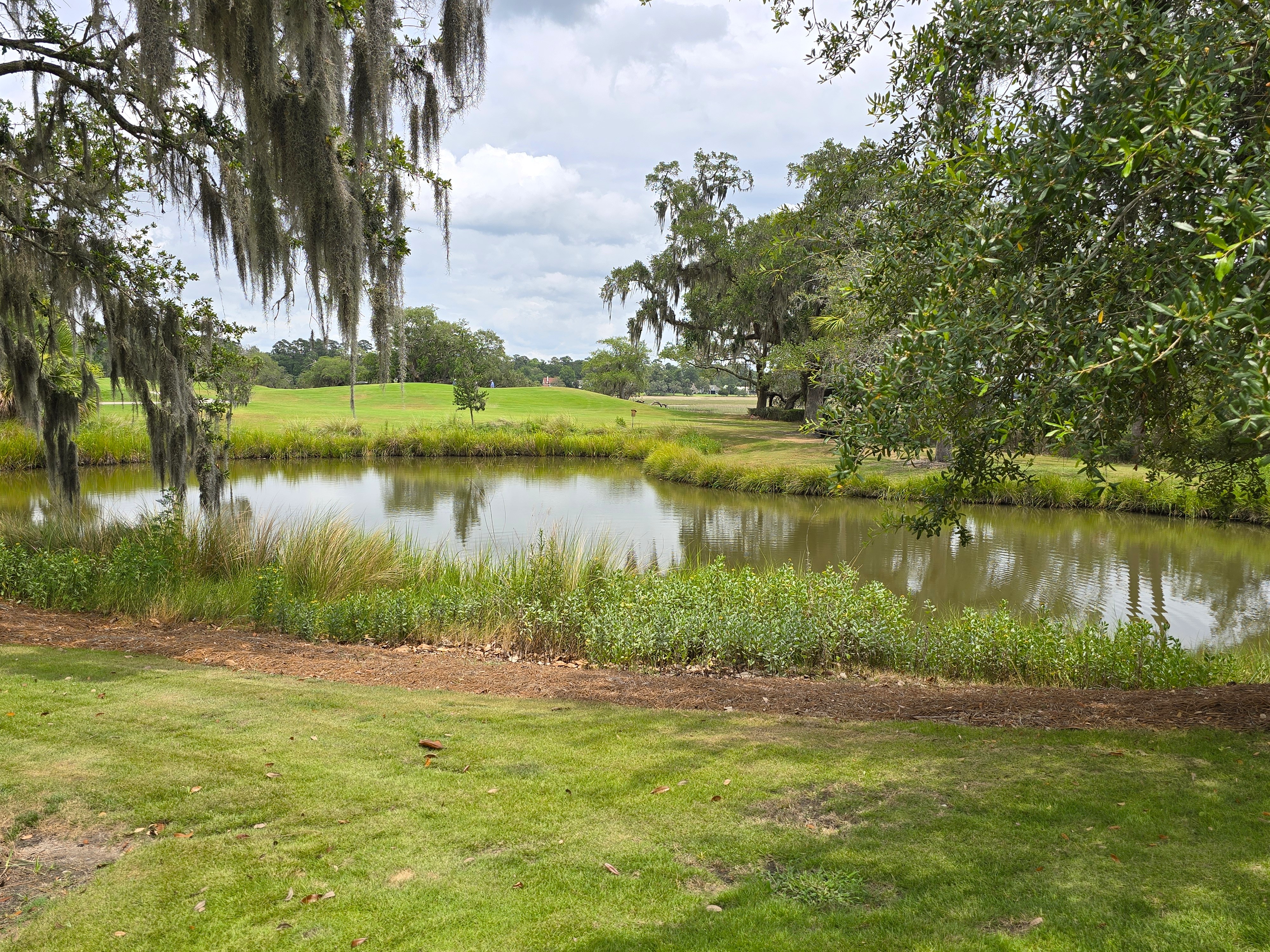 Golf course and lagoon view on Callawassie Island, Okatie SC