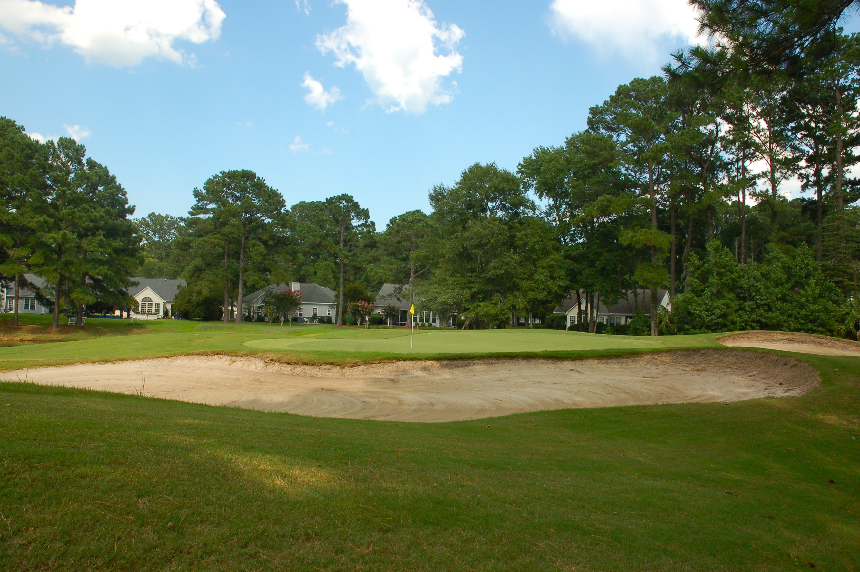 Putting green at the Eagle's Pointe golf course in Bluffton, SC