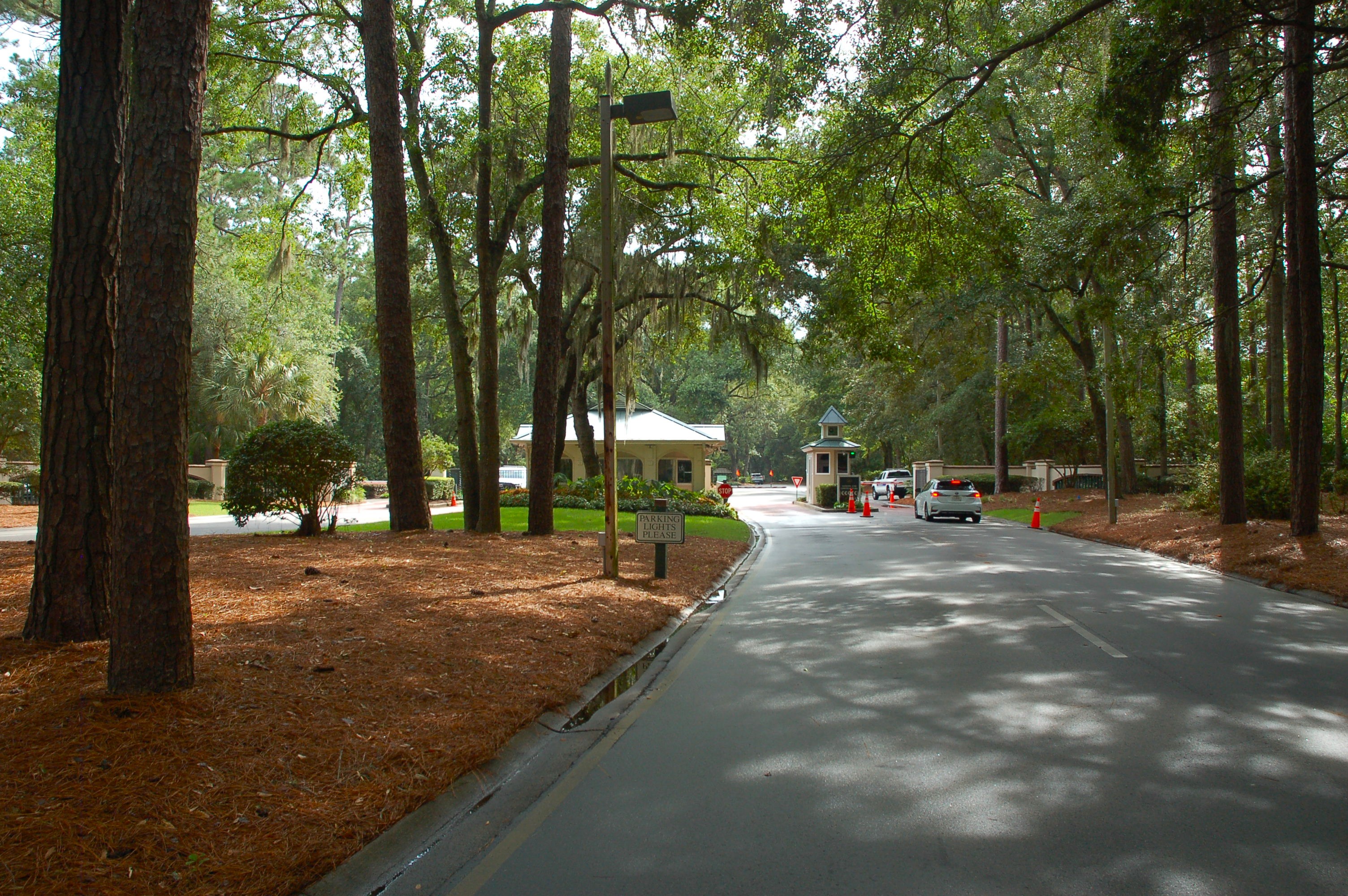 Staffed security guardhouse at Indigo Run Plantation, Hilton Head Island SC