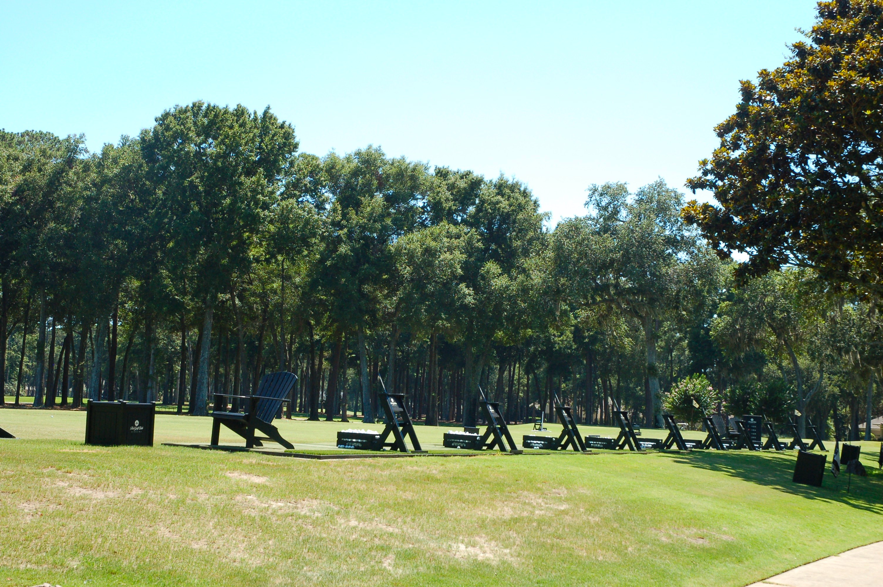 Practice tees at the Golf Club of Indigo Run, Hilton Head Island SC