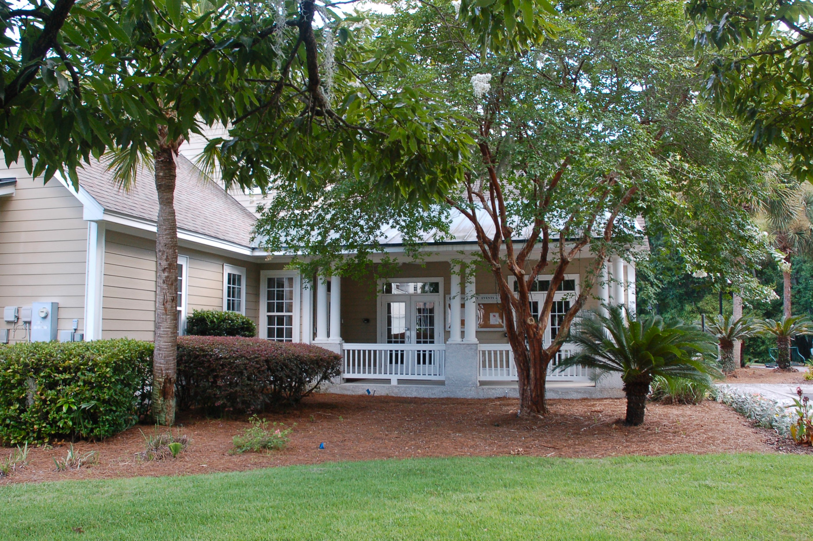 The Palm House community clubhouse at Island West in Bluffton SC