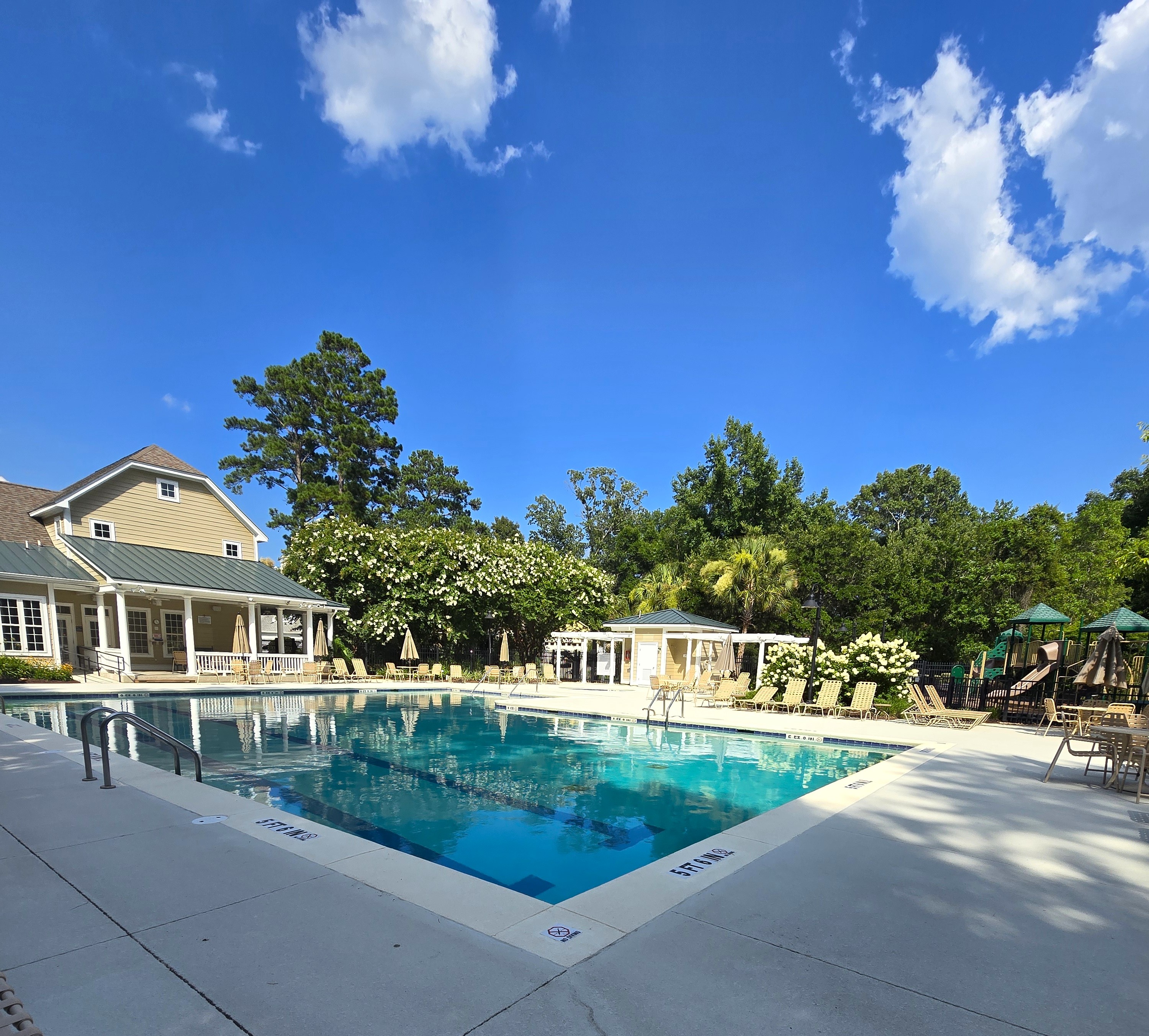 Island West community swimming pool in Bluffton SC