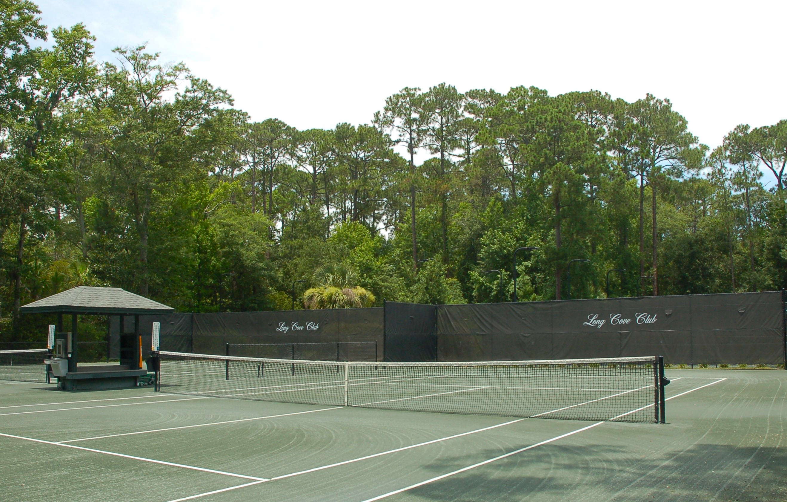 Har-Tru clay tennis courts at Long Cove Club, Hilton Head Island SC