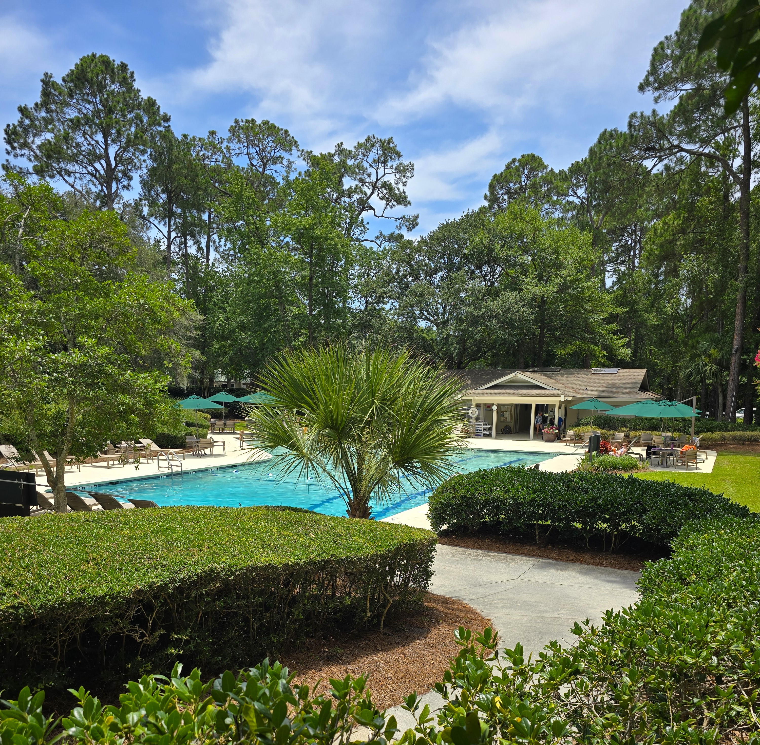 Heated saltwater pool at Long Cove Club, Hilton Head Island SC