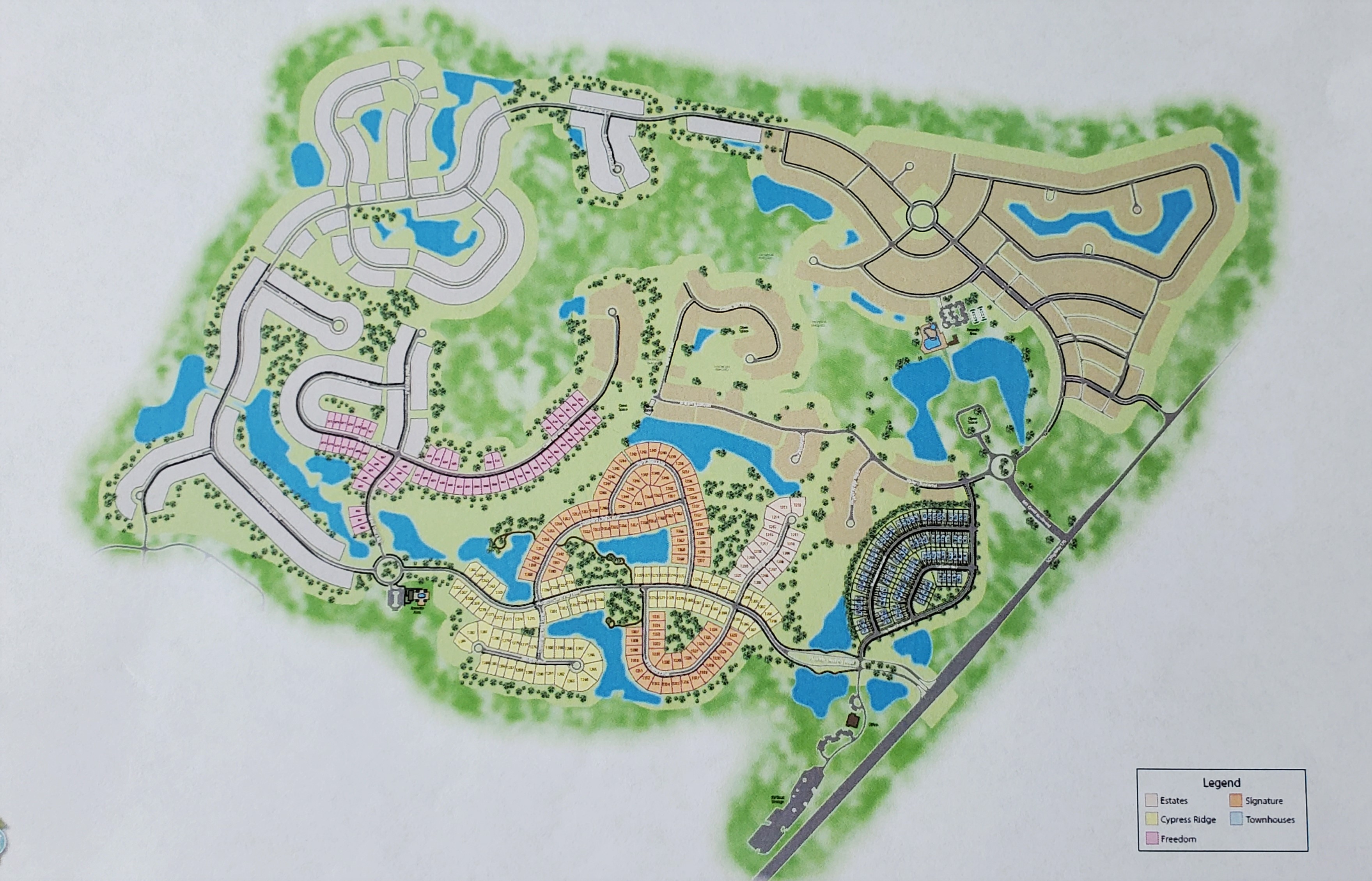 Map of Mill Creek at Cypress Ridge in Bluffton SC