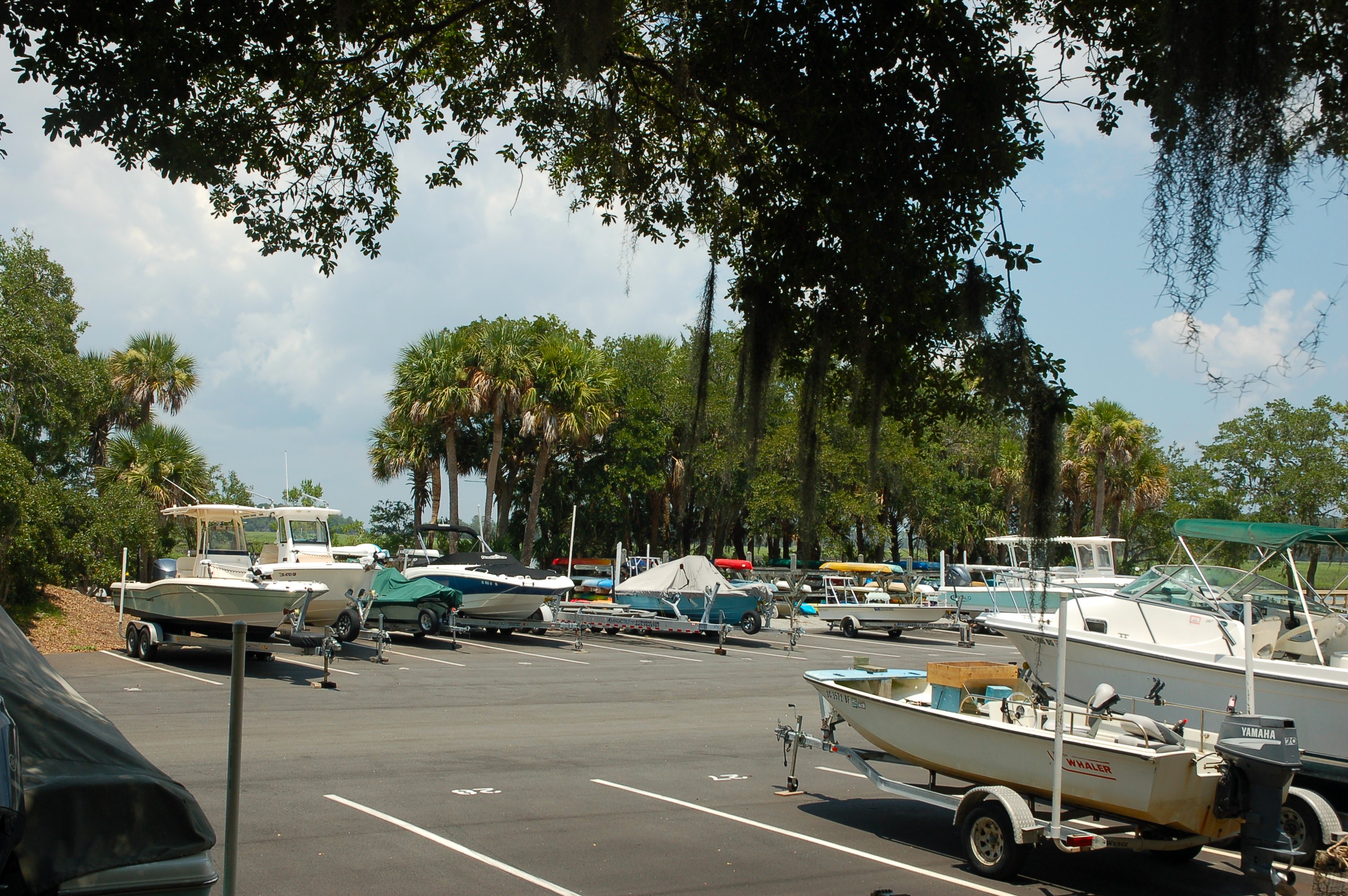 Boat dry storage facility at Moss Creek, Hilton Head Island area SC