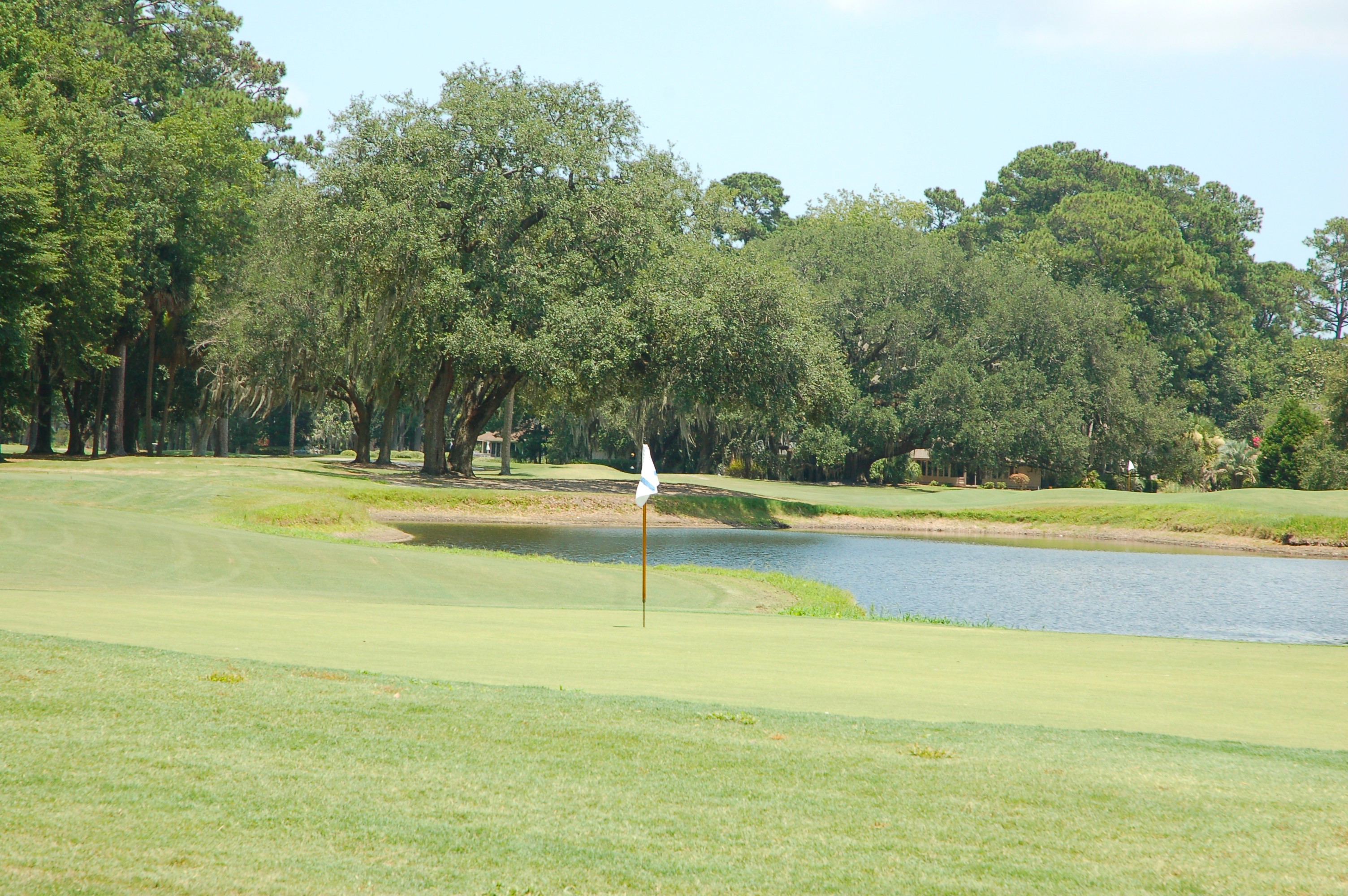 Moss Creek golf course with Intracoastal Waterway and marsh views, Hilton Head Island area, Bluffton SC